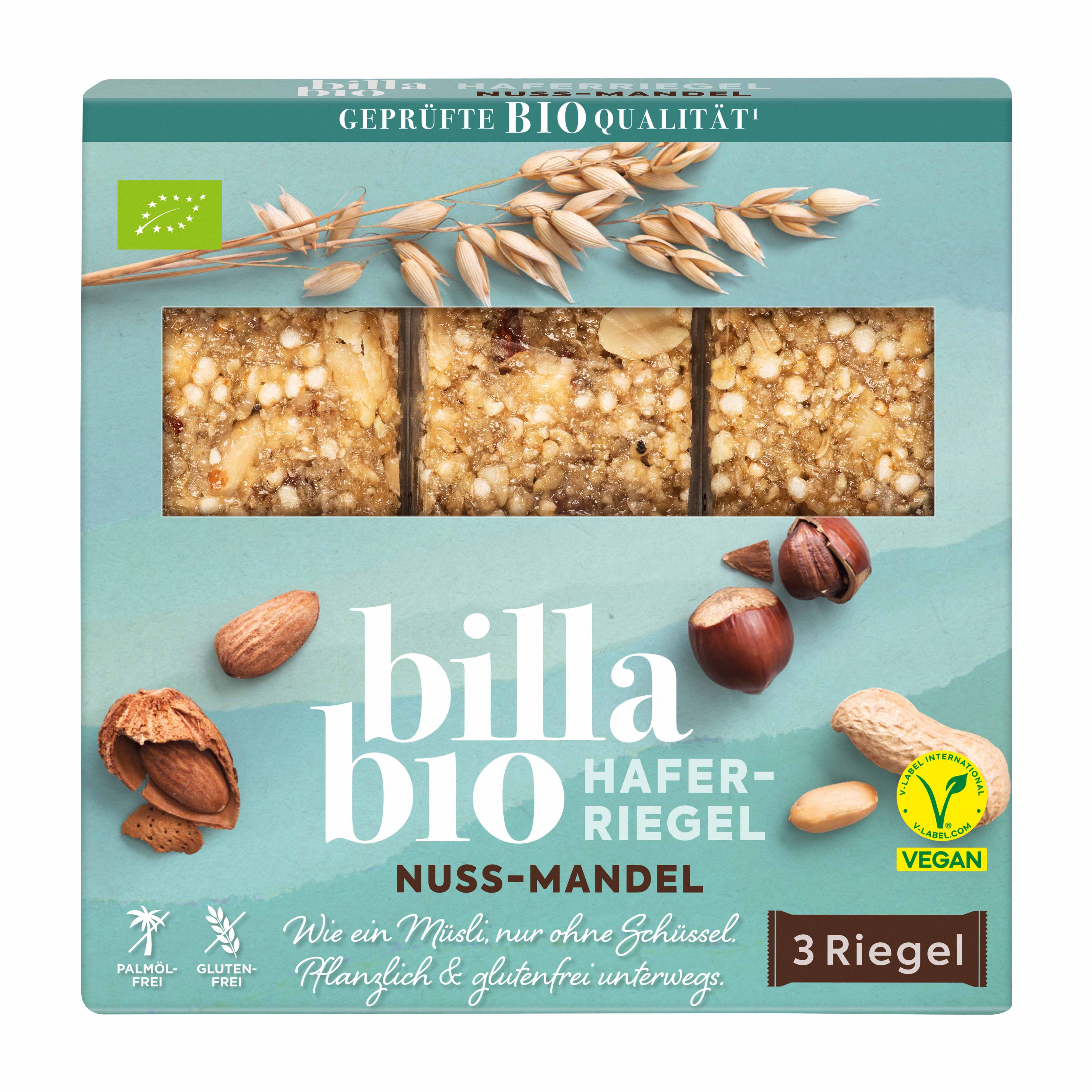 BILLA Bio Haferriegel Nuss-Mandel