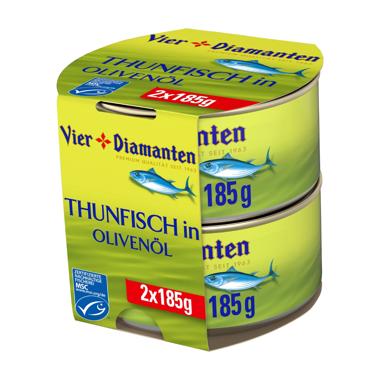Vier Diamanten Thunfisch in Olivenöl