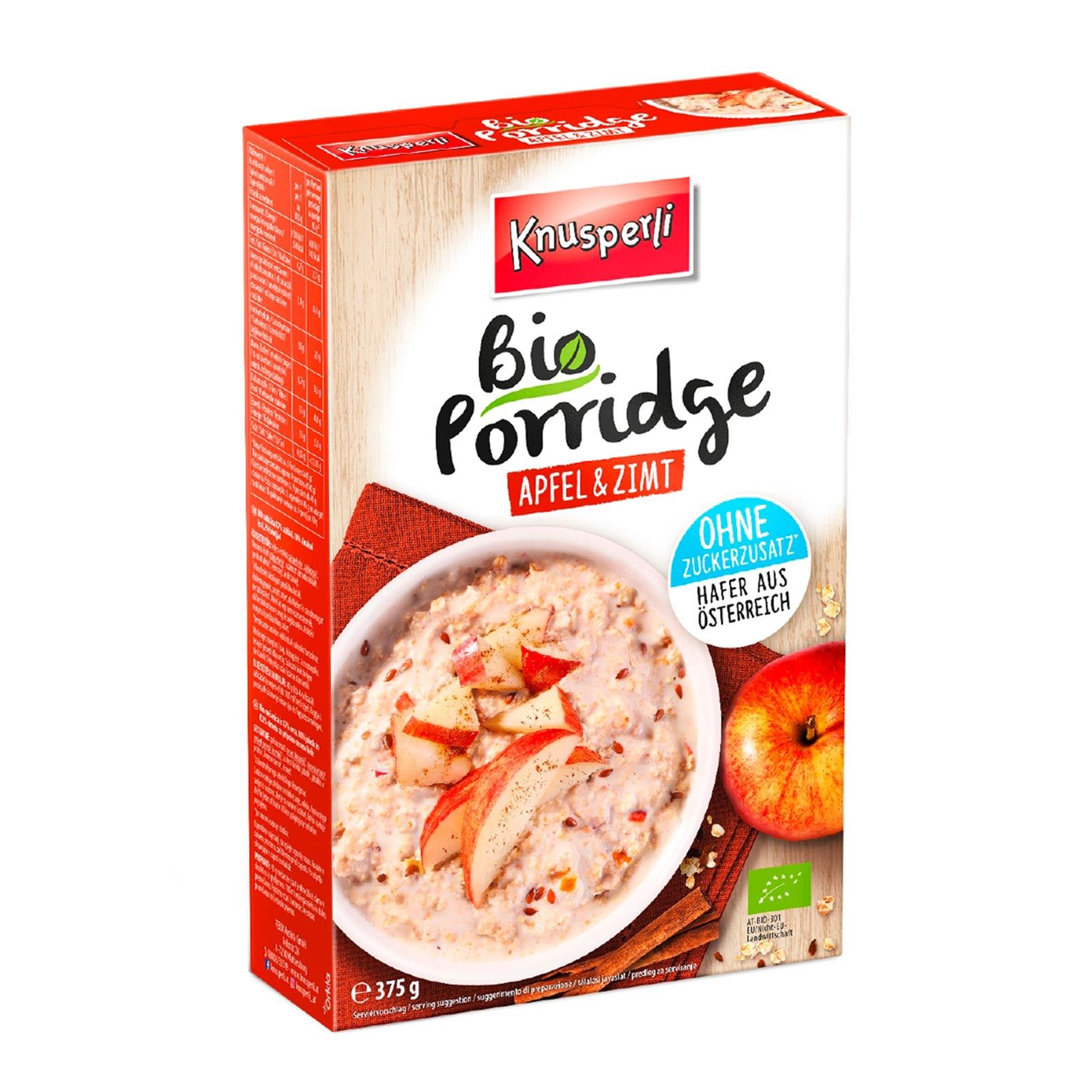 Knusperli Bio Porridge Apfel & Zimt
