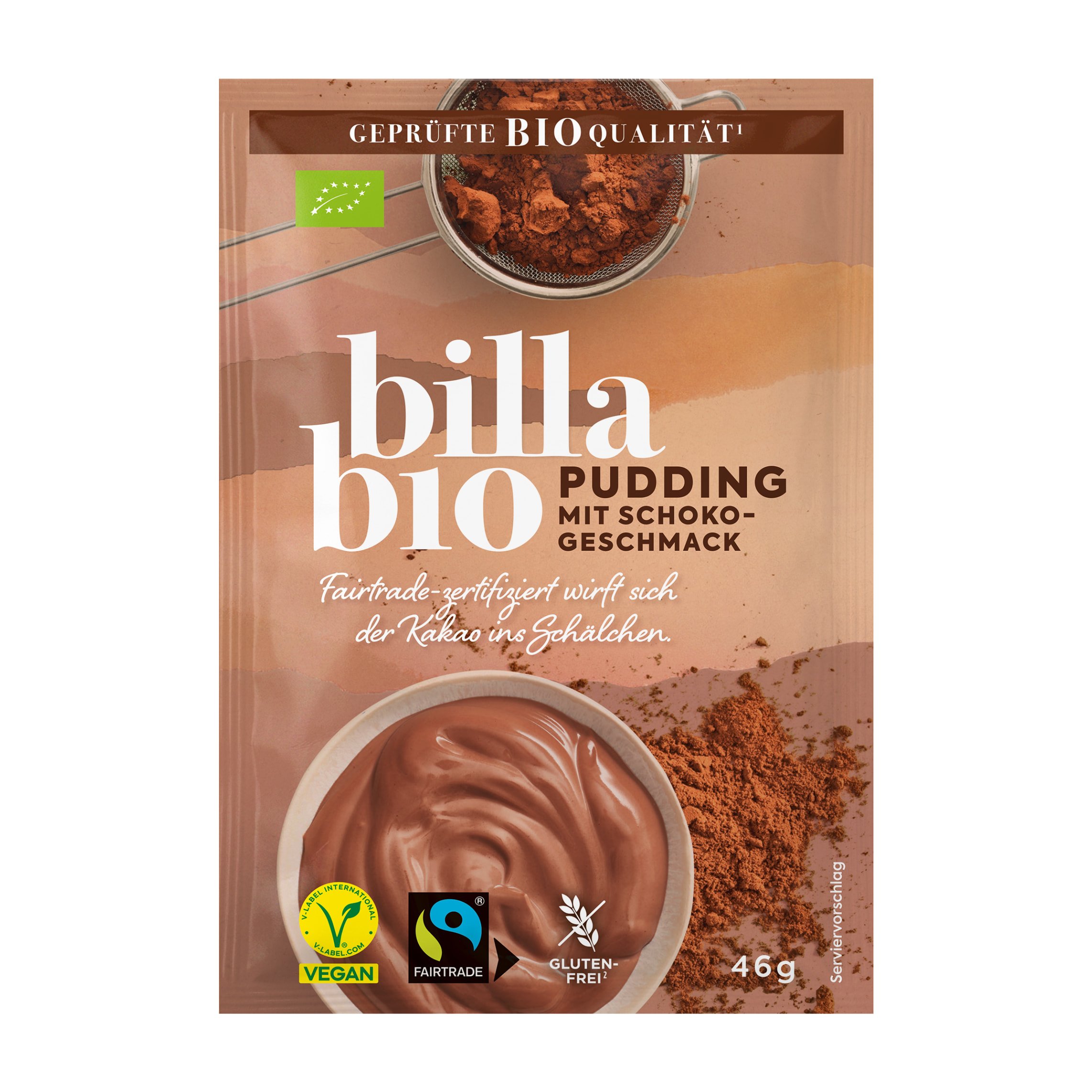 BILLA Bio Pudding mit Schoko-Geschmack