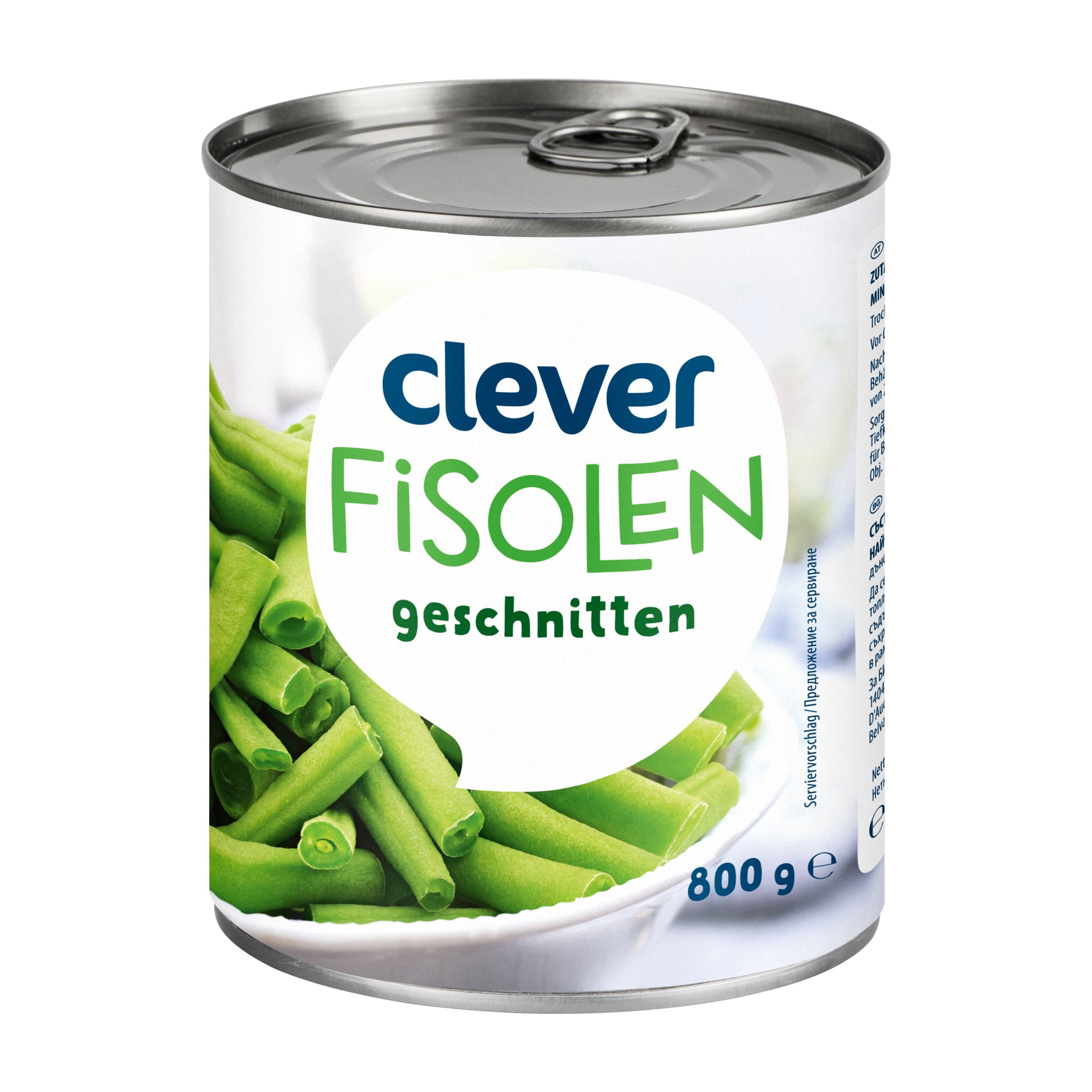Clever Fisolen geschnitten