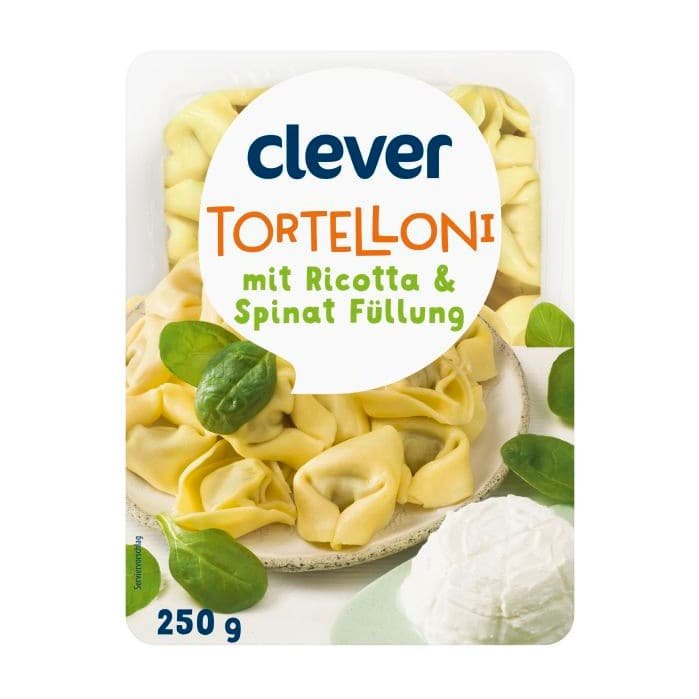 Clever Tortelloni Ricotta und Spinat