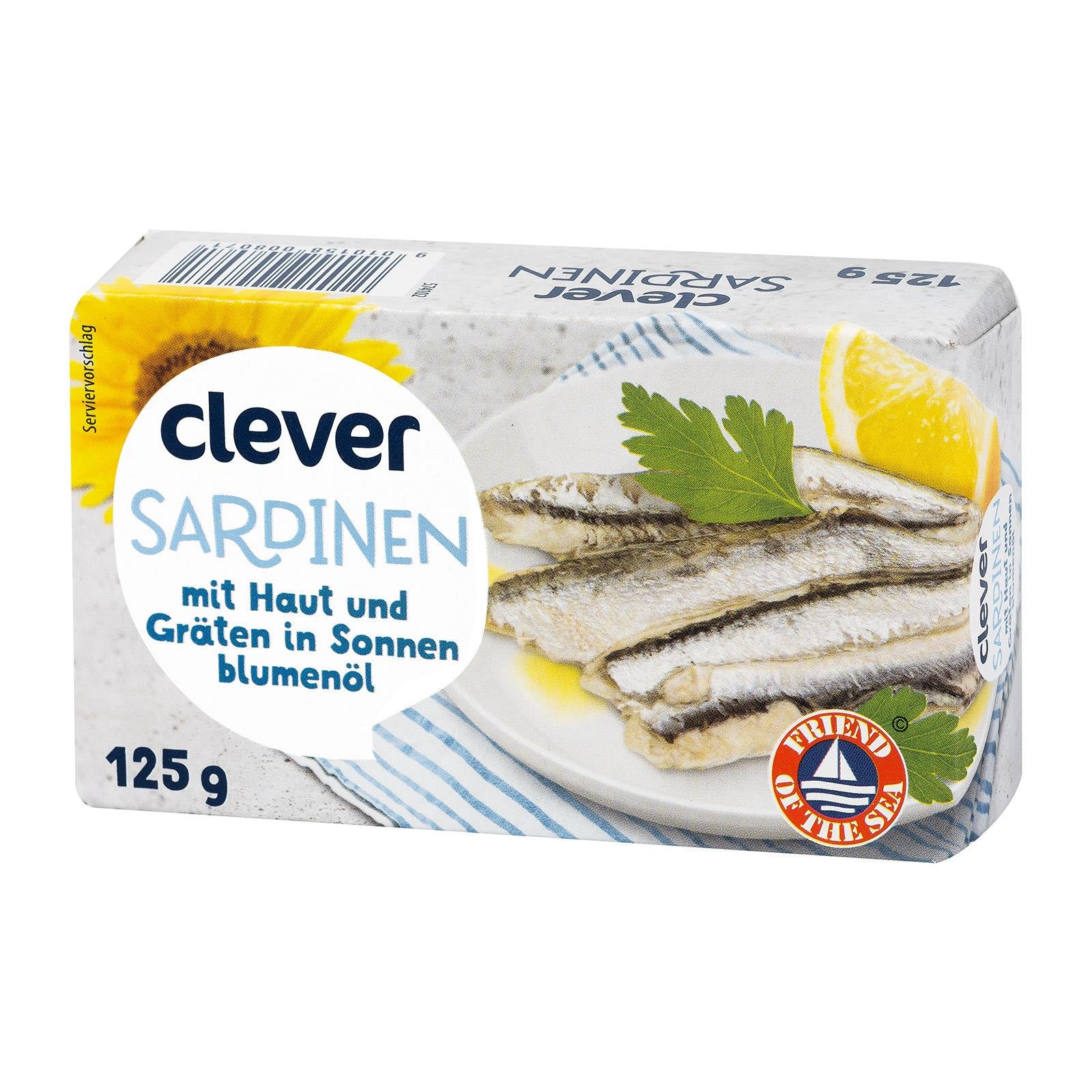Clever Sardinen in Sonnenblumenöl