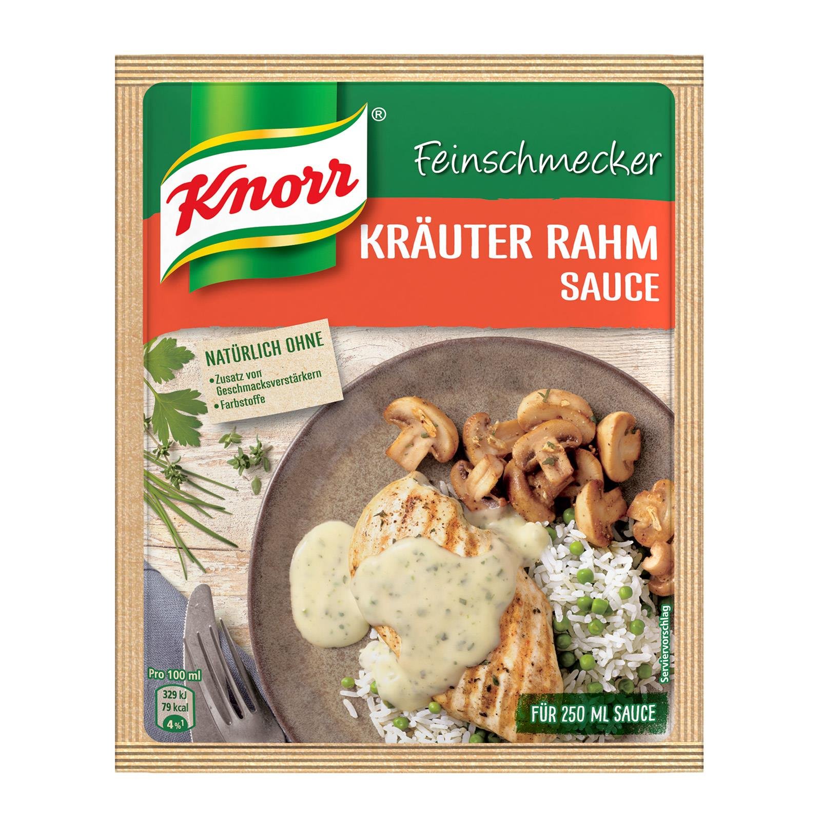 Knorr Feinschmecker Kräuter-Rahmsauce