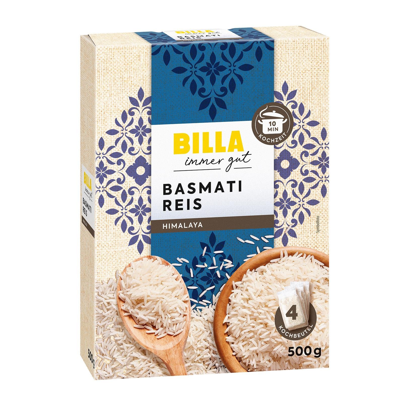 BILLA Basmatireis im Kochbeutel