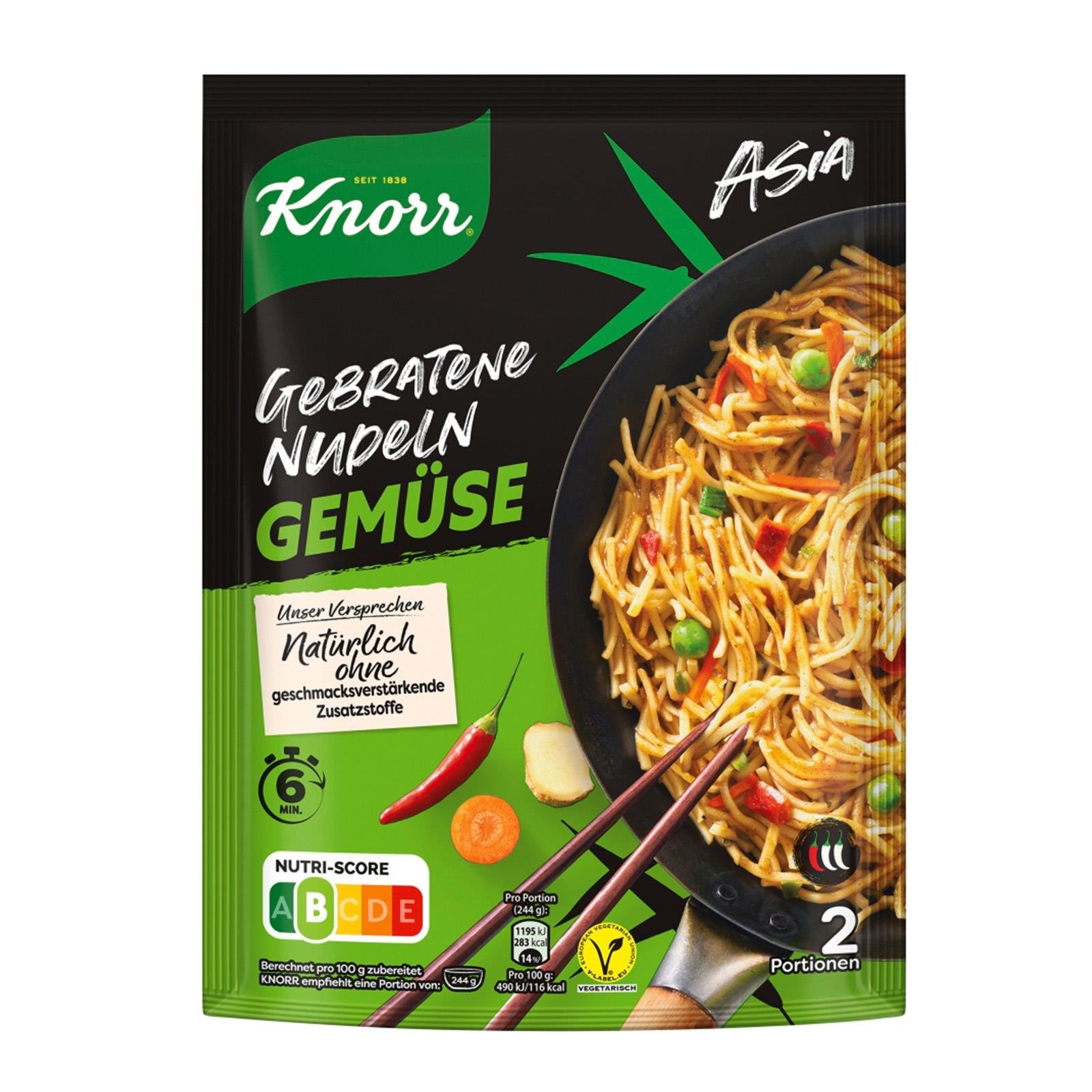 Knorr Asia Gebratene Nudeln Gemüse
