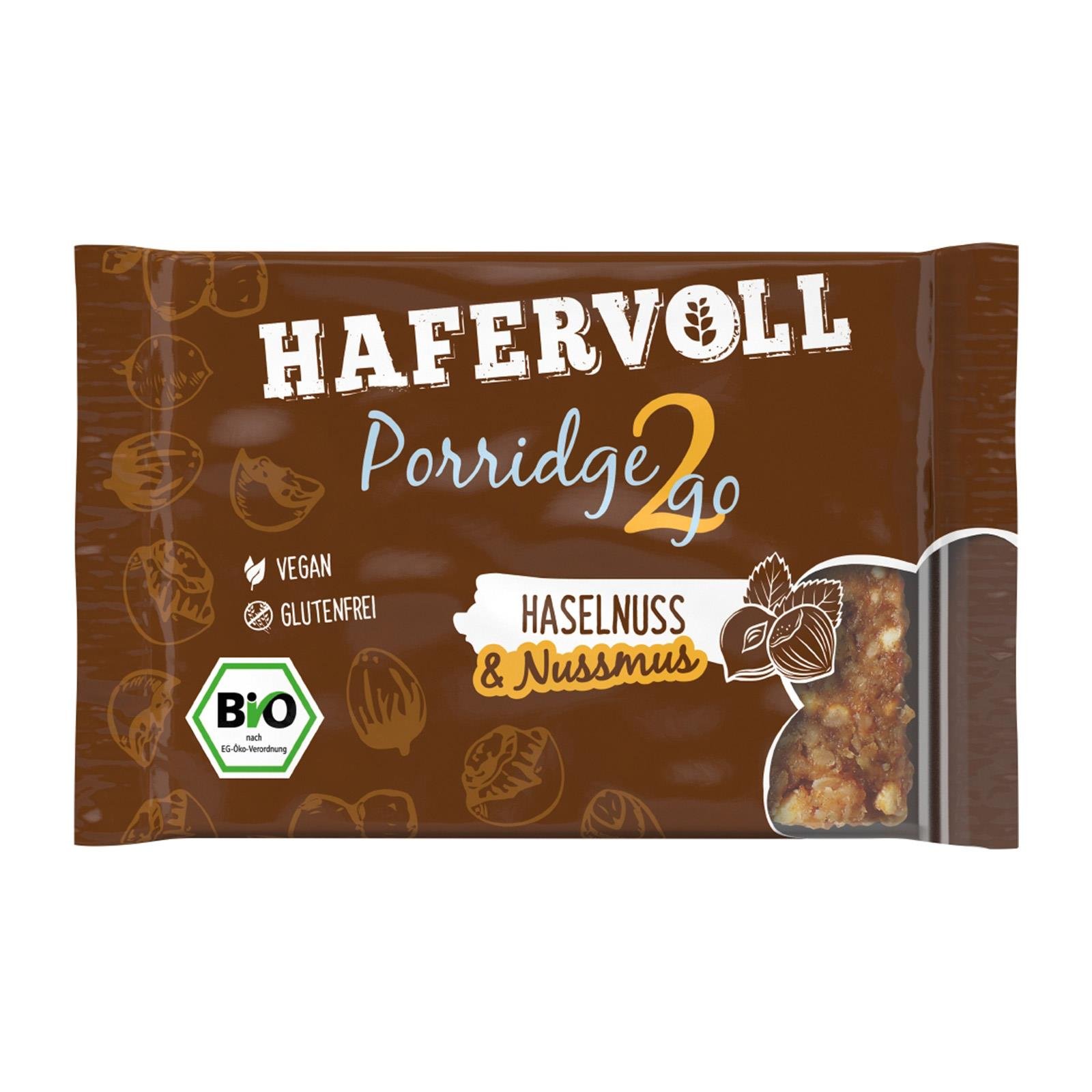 Hafervoll Bio Porridge2go Haselnuss