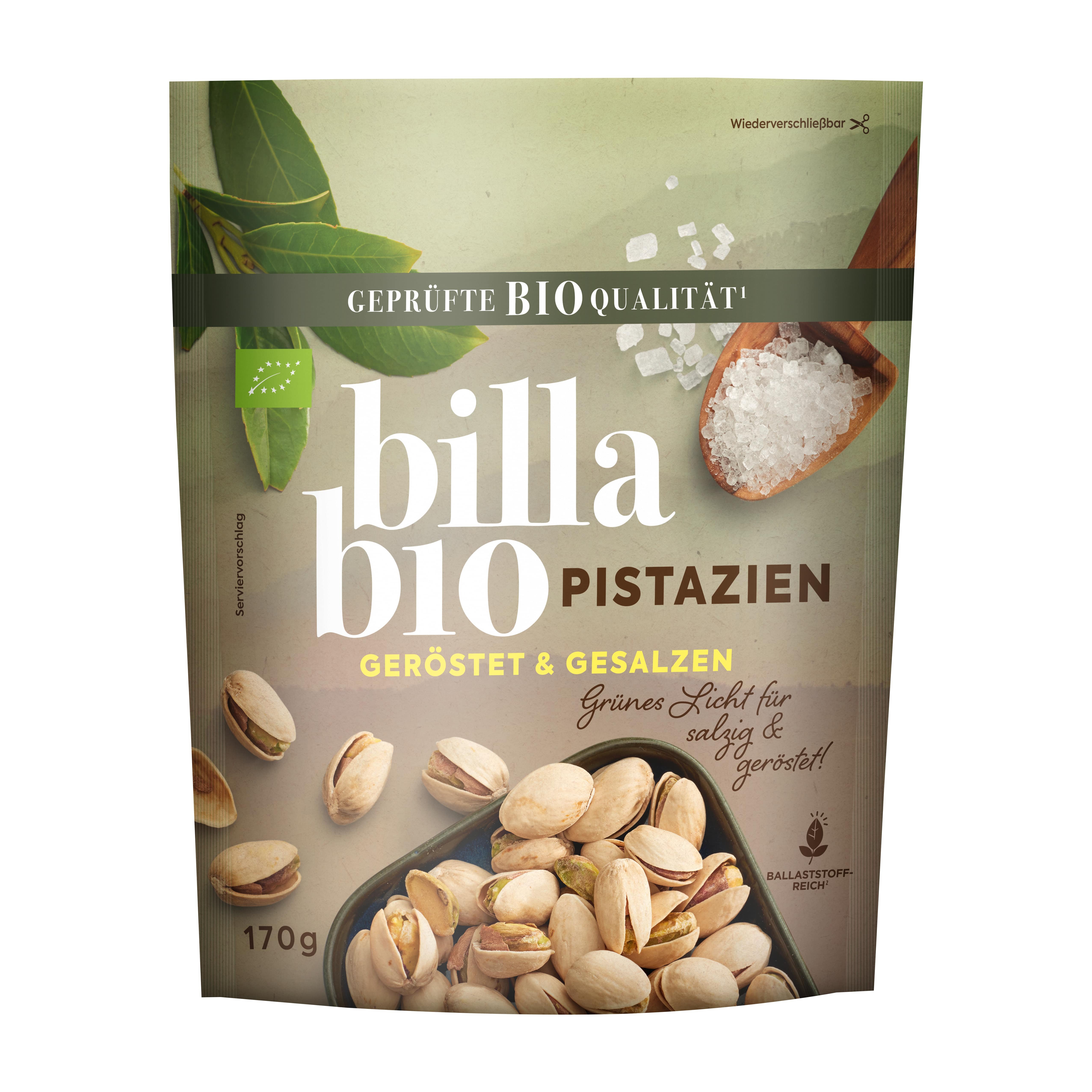 BILLA Bio Pistazien Geröstet & Gesalzen