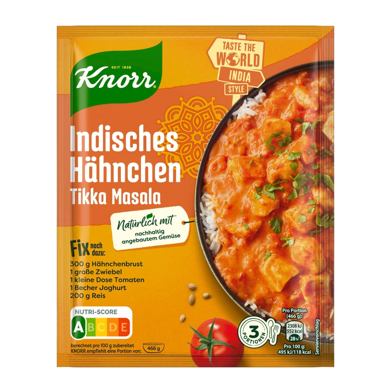 Knorr Basis Indisches Hähnchen Tikka