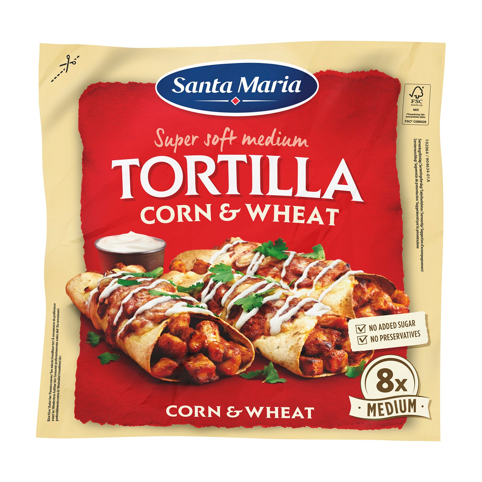Santa Maria Corn & Wheat Tortilla
