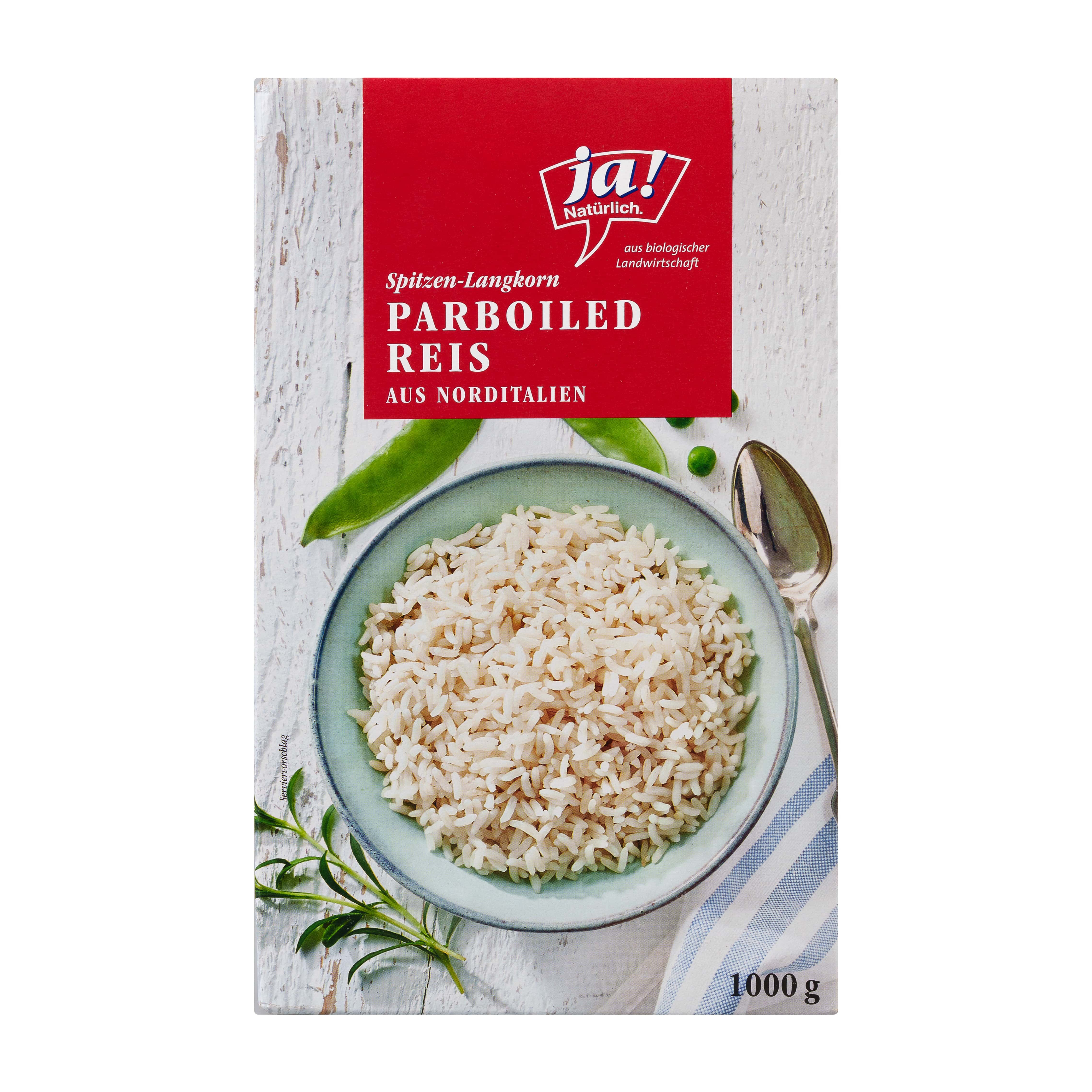 Ja! Natürlich Parboiled Reis Weiß