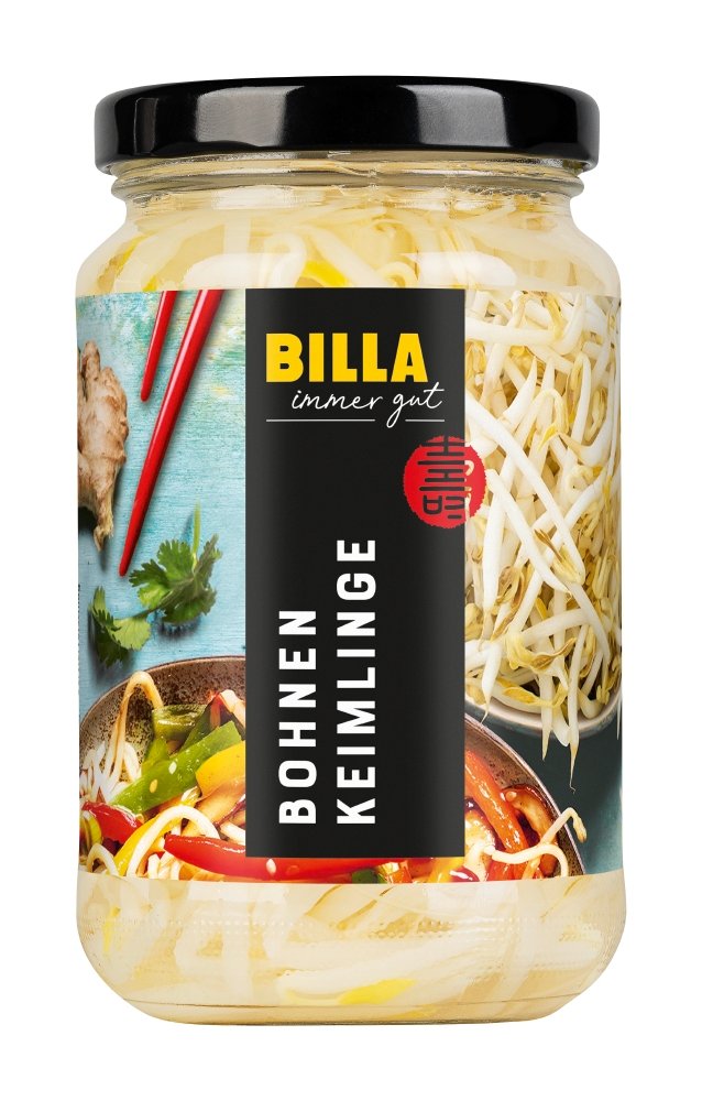 BILLA Bohnen Keimlinge