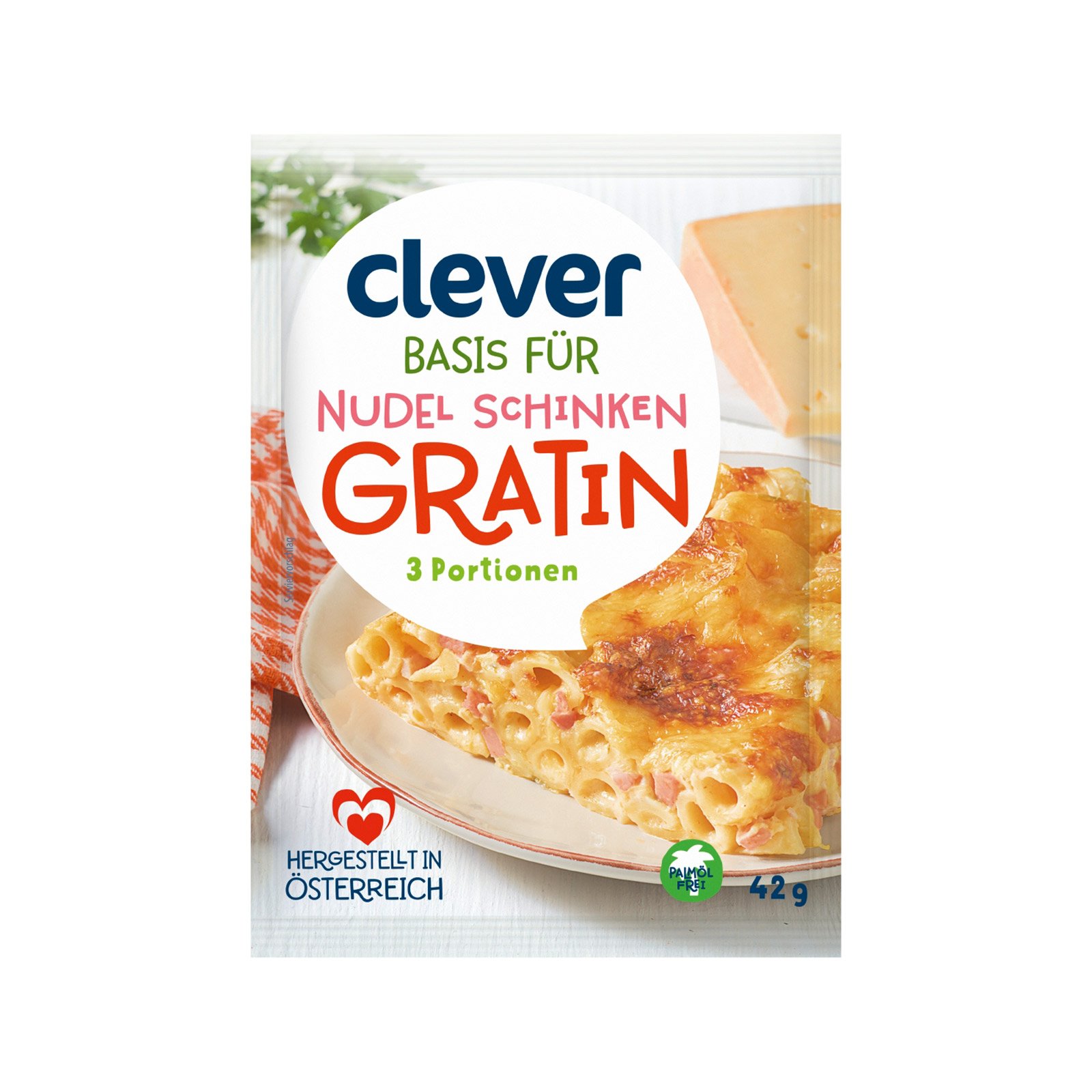 Clever Basis für Nudel Schinken Gratin