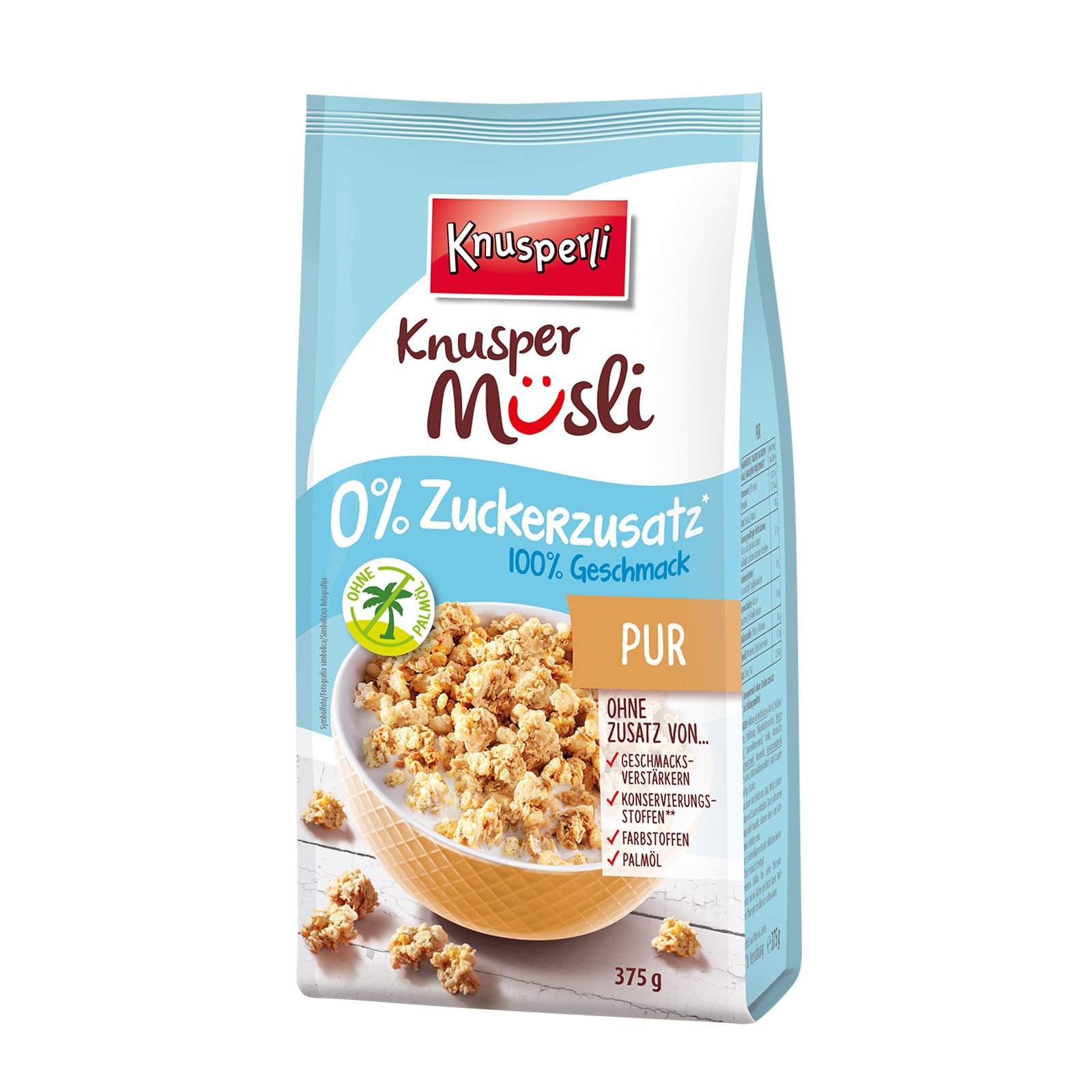 Knusperli Pur ohne Zuckerzusatz