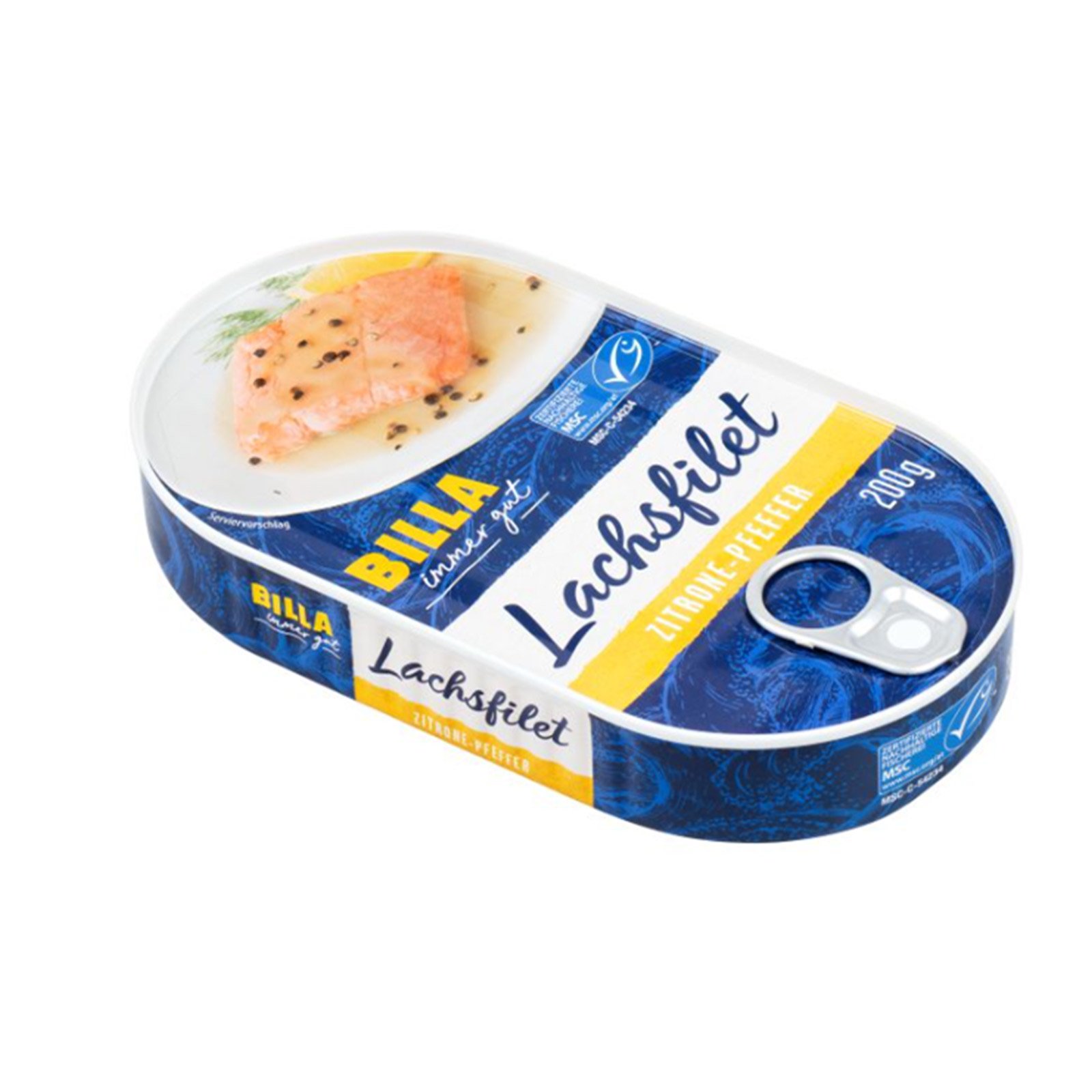 BILLA Lachsfilet in Zitronen- Pfeffer Sauce