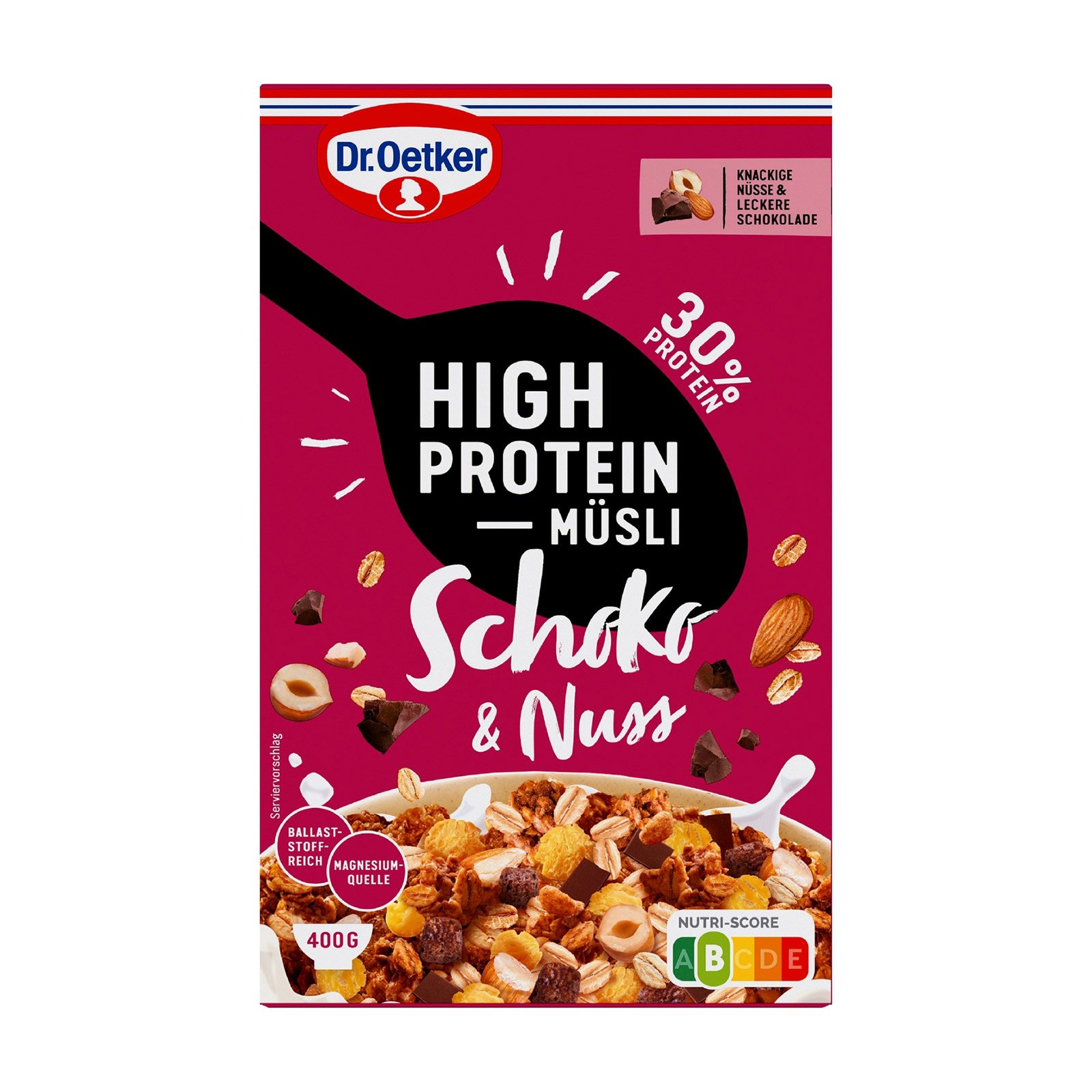 Dr. Oetker High Protein Müsli Schoko-Nuss