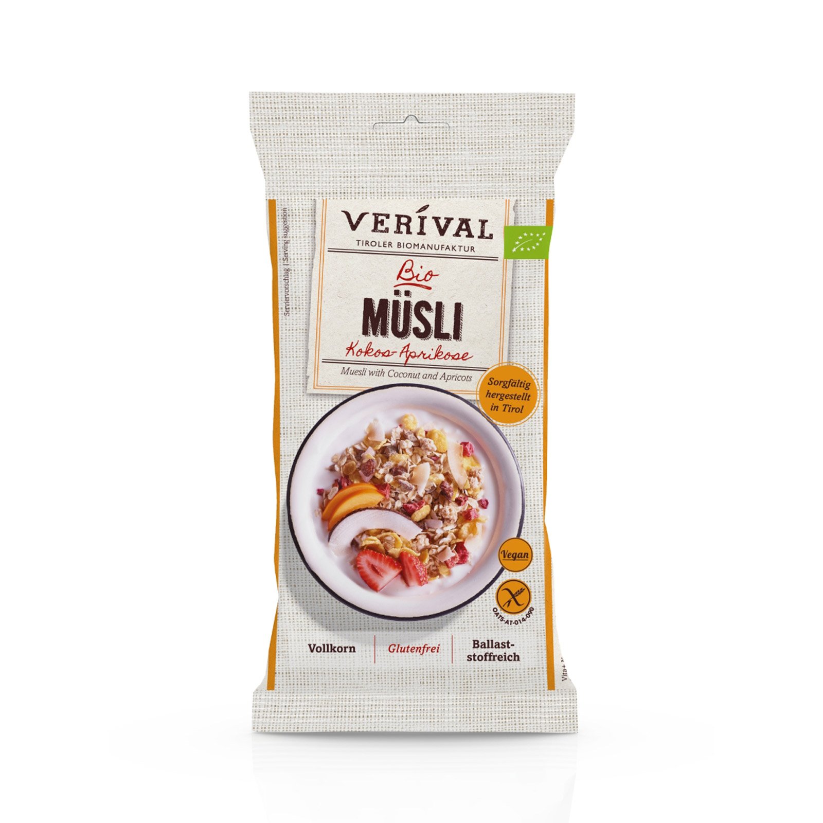 Verival Vollkorn Müsli Kokos-Aprikose
