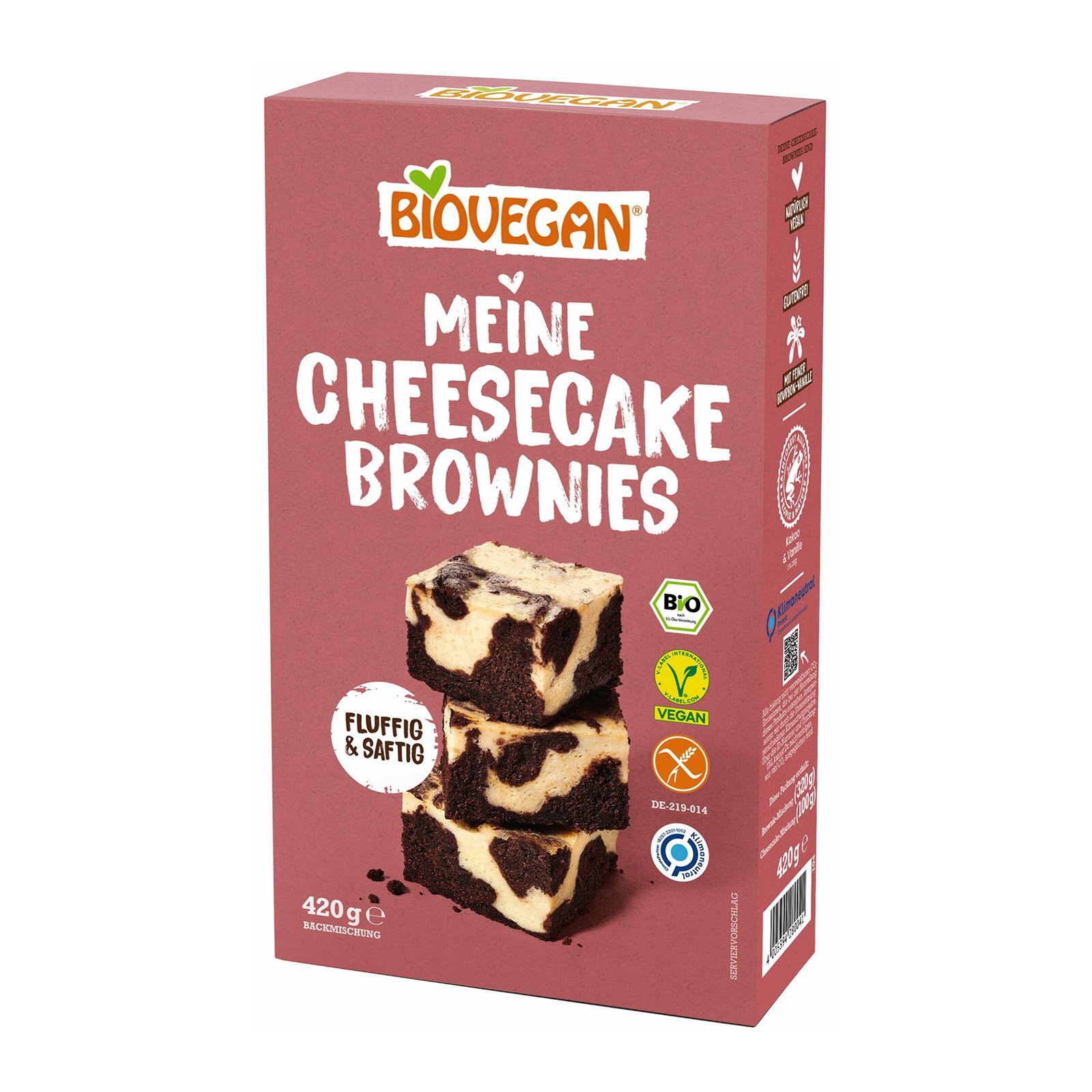 BioVegan Backmischung Cheesecake Brownies
