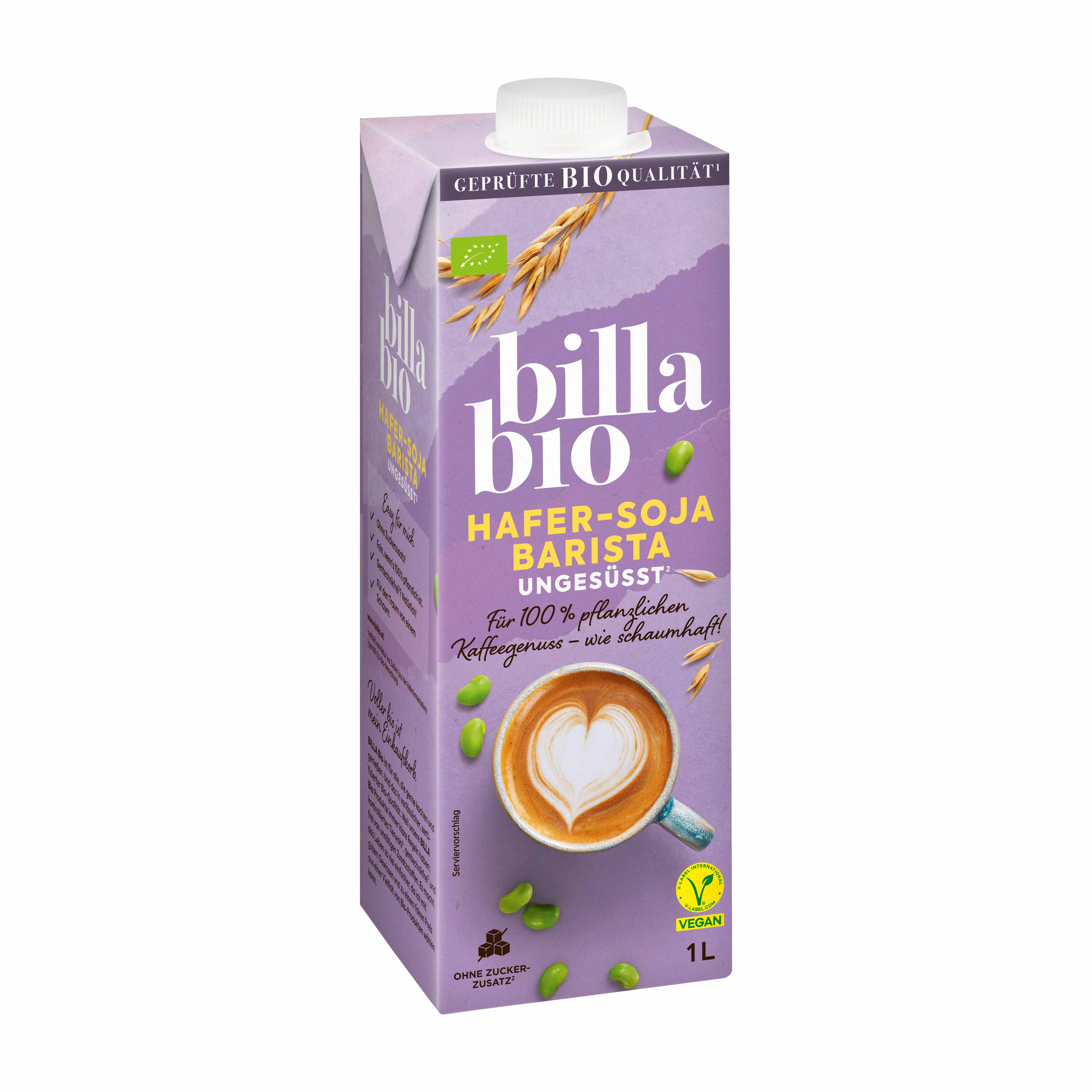 BILLA Bio Hafer-Soja Barista Drink