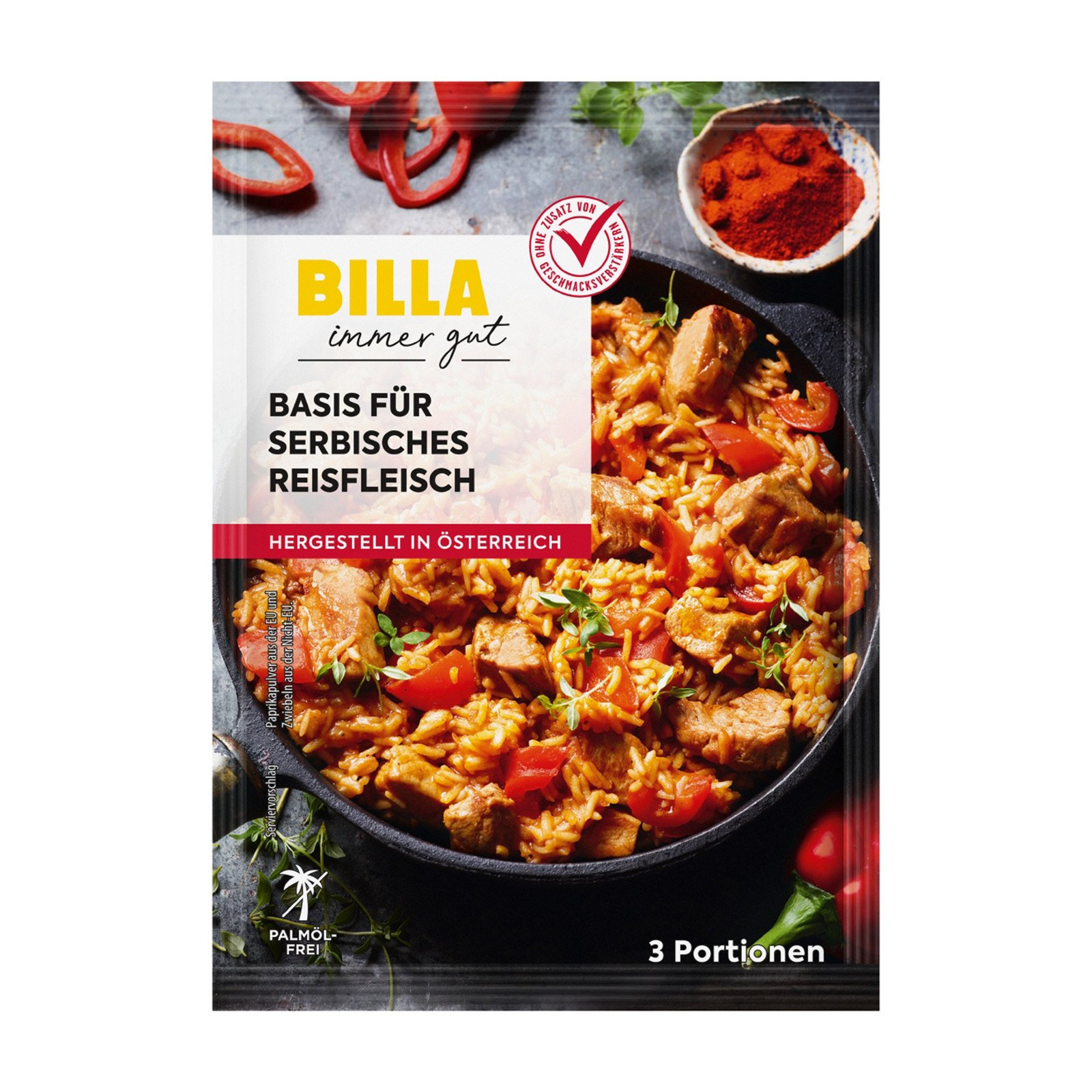 BILLA Basis für serbisches Reisfleisch