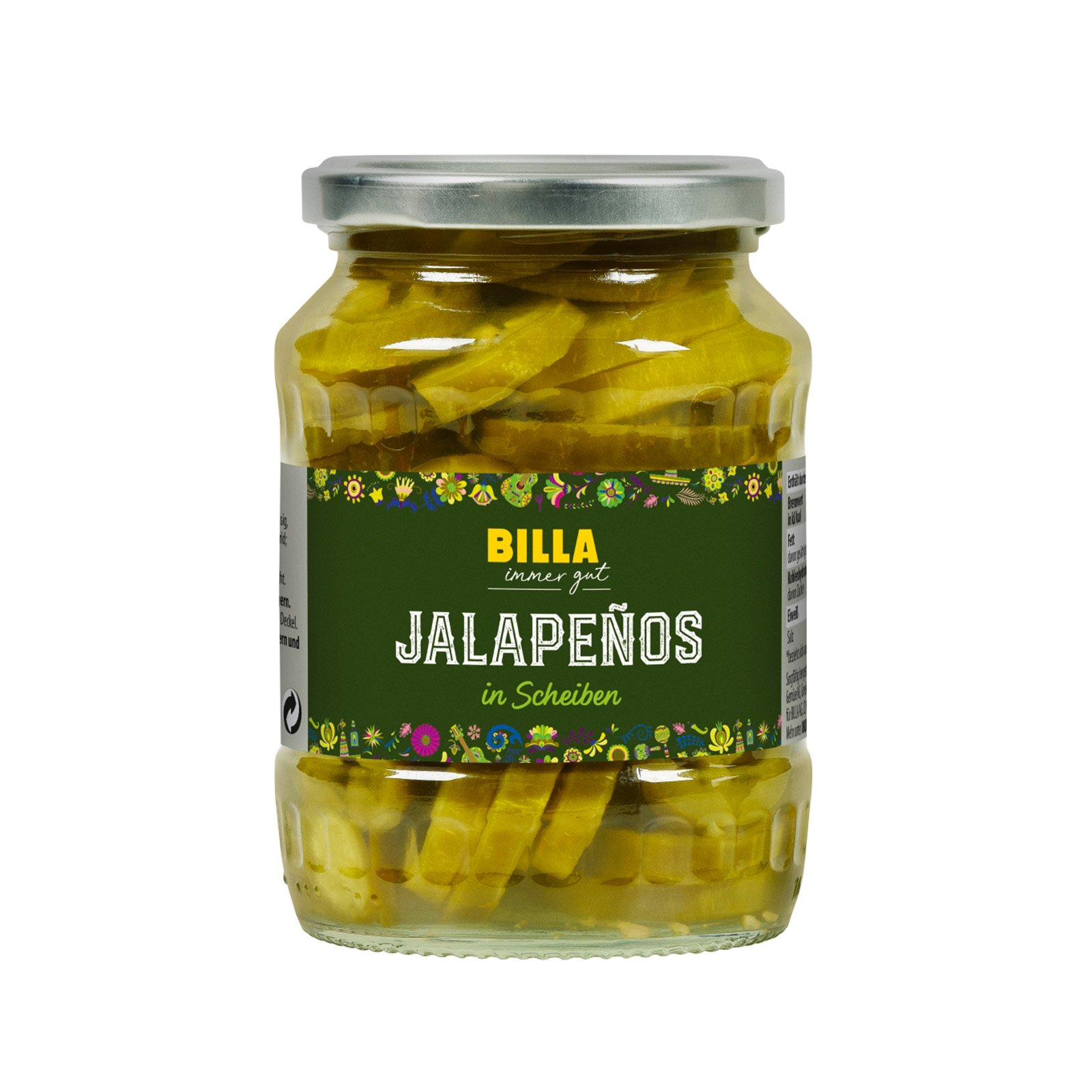 BILLA Jalapenos geschnitten