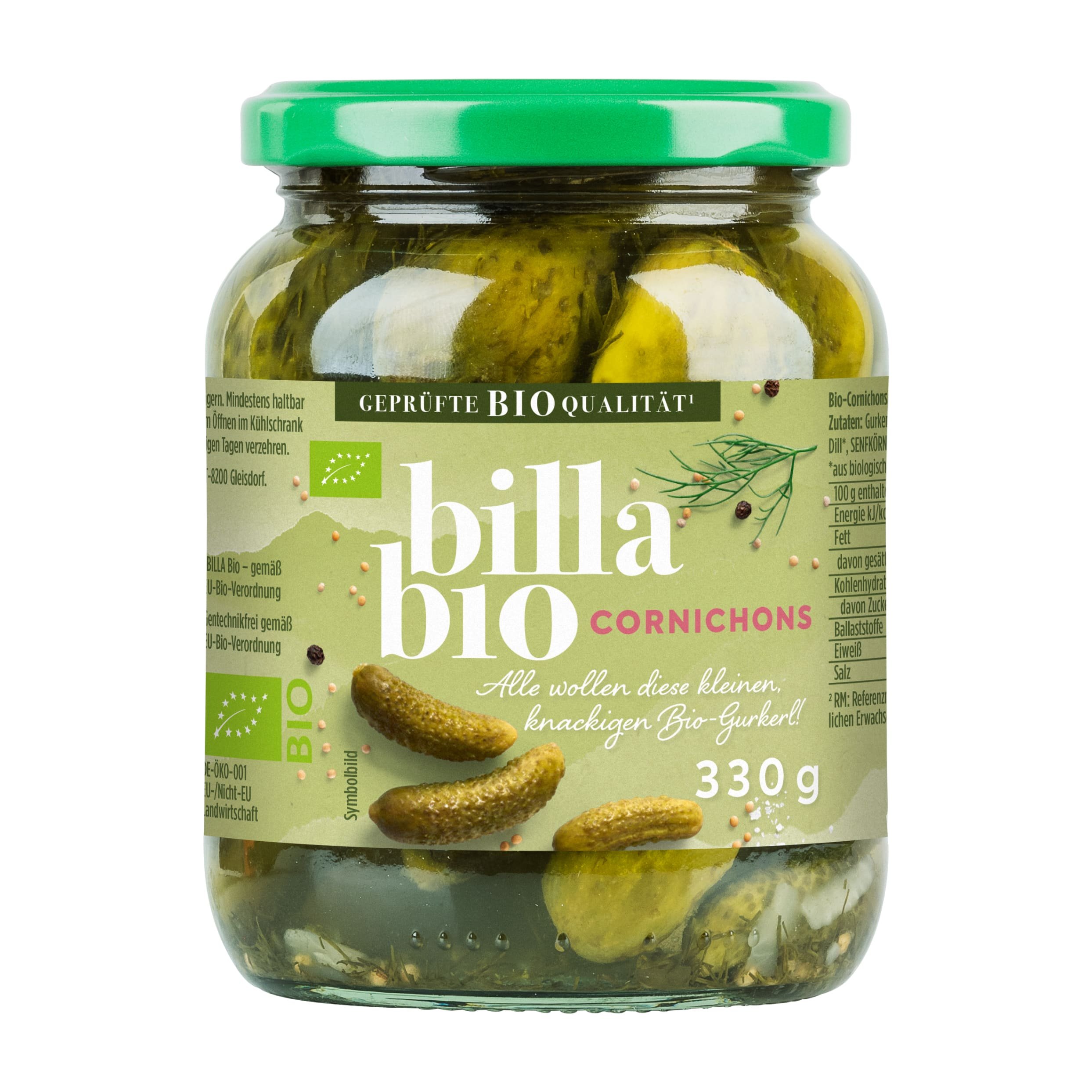 BILLA Bio Cornichons