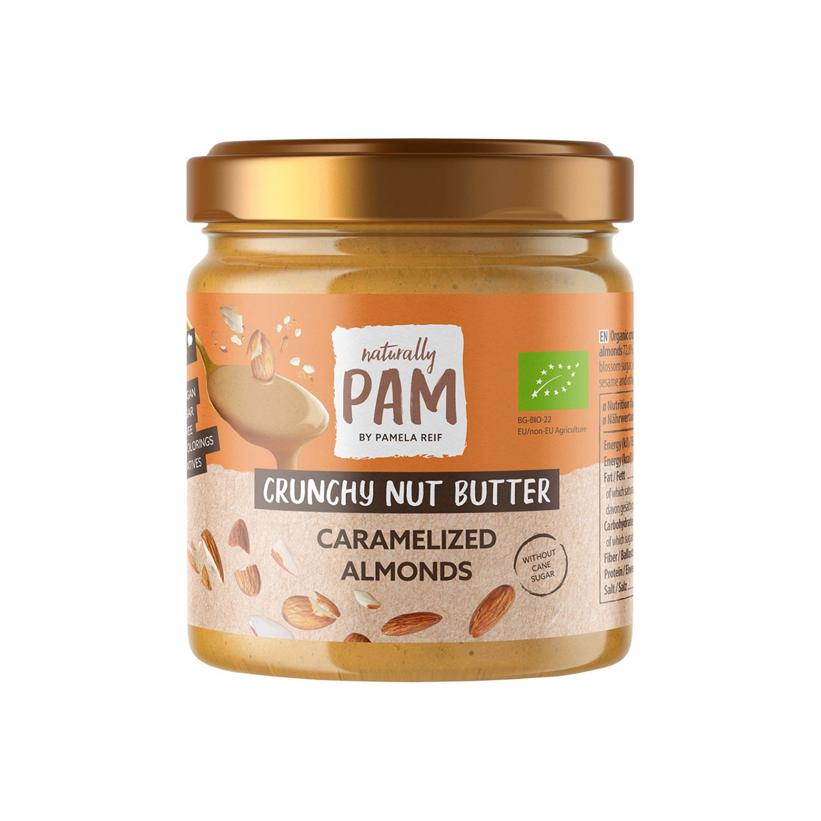 Naturally Pam Crunchy Nut Butter Caramelized Almonds