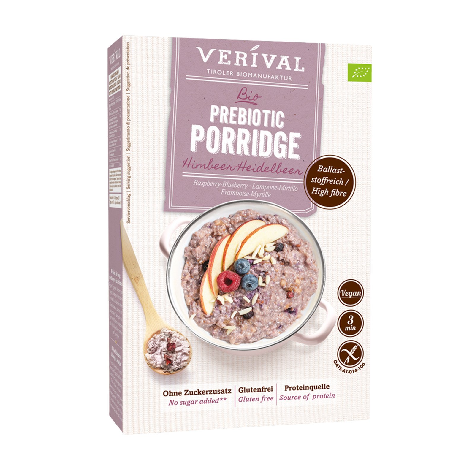 Verival Prebiotic Porridge Himbeer-Heidelbeer