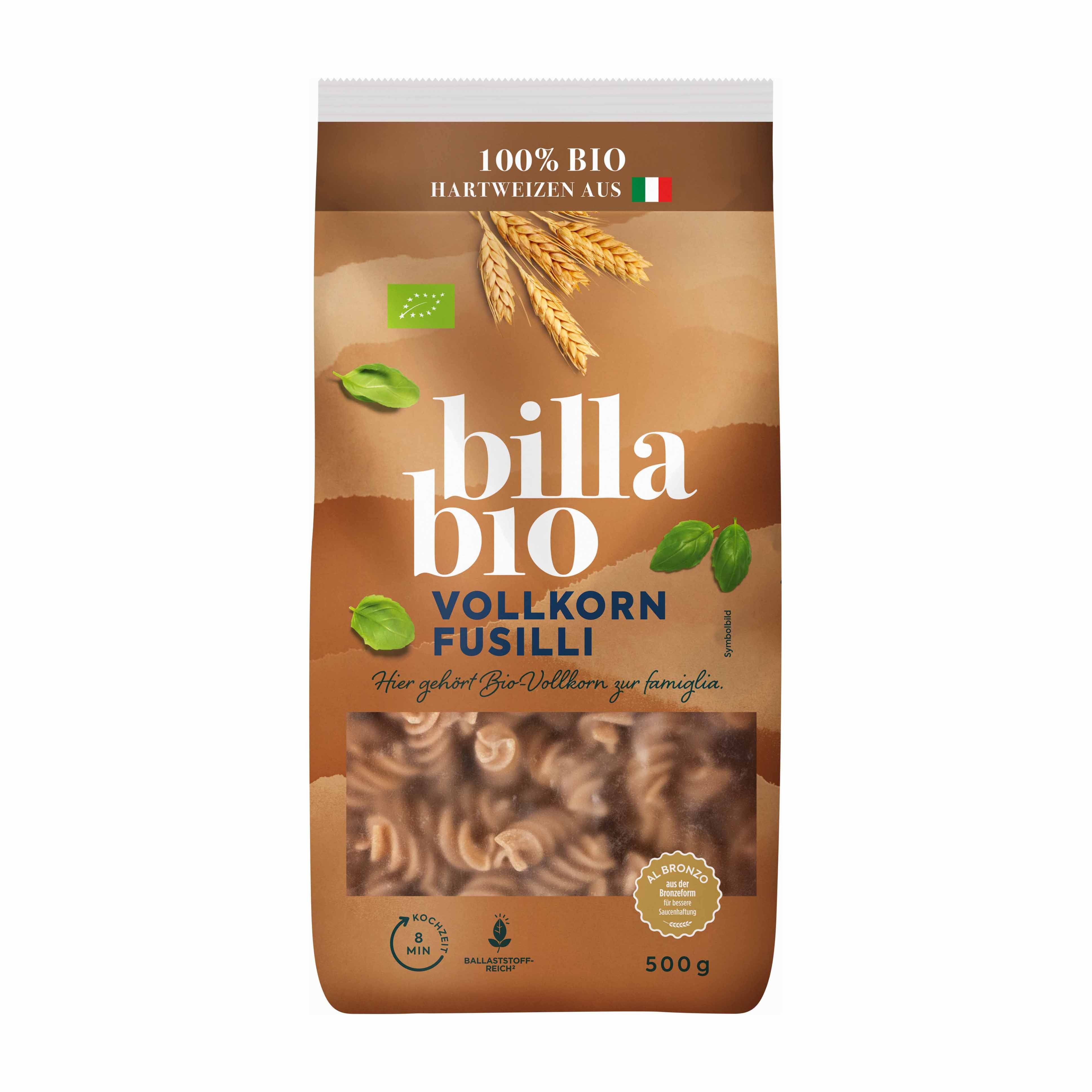 BILLA Bio Vollkorn Fusilli