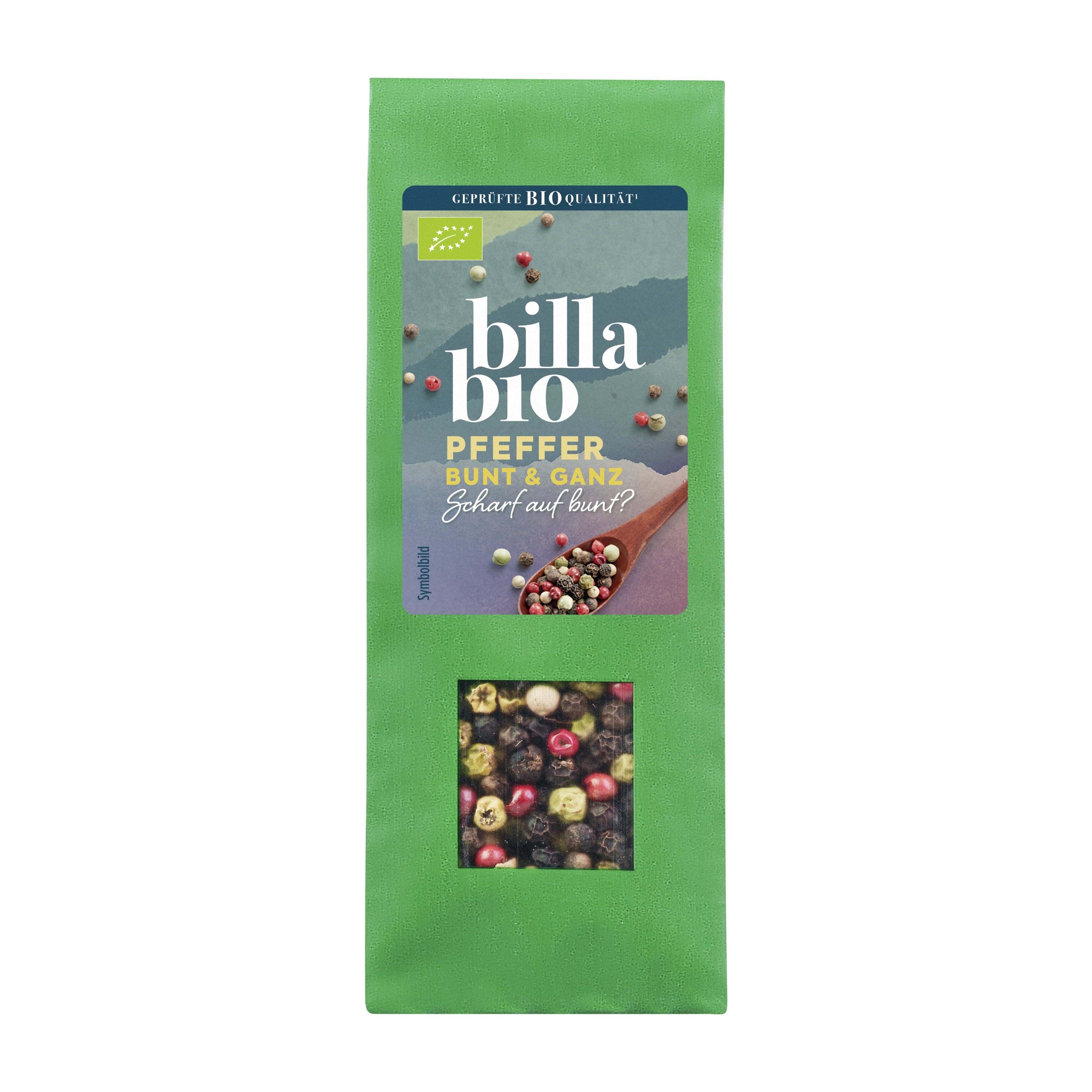 BILLA Bio Pfeffer Bunt Ganz