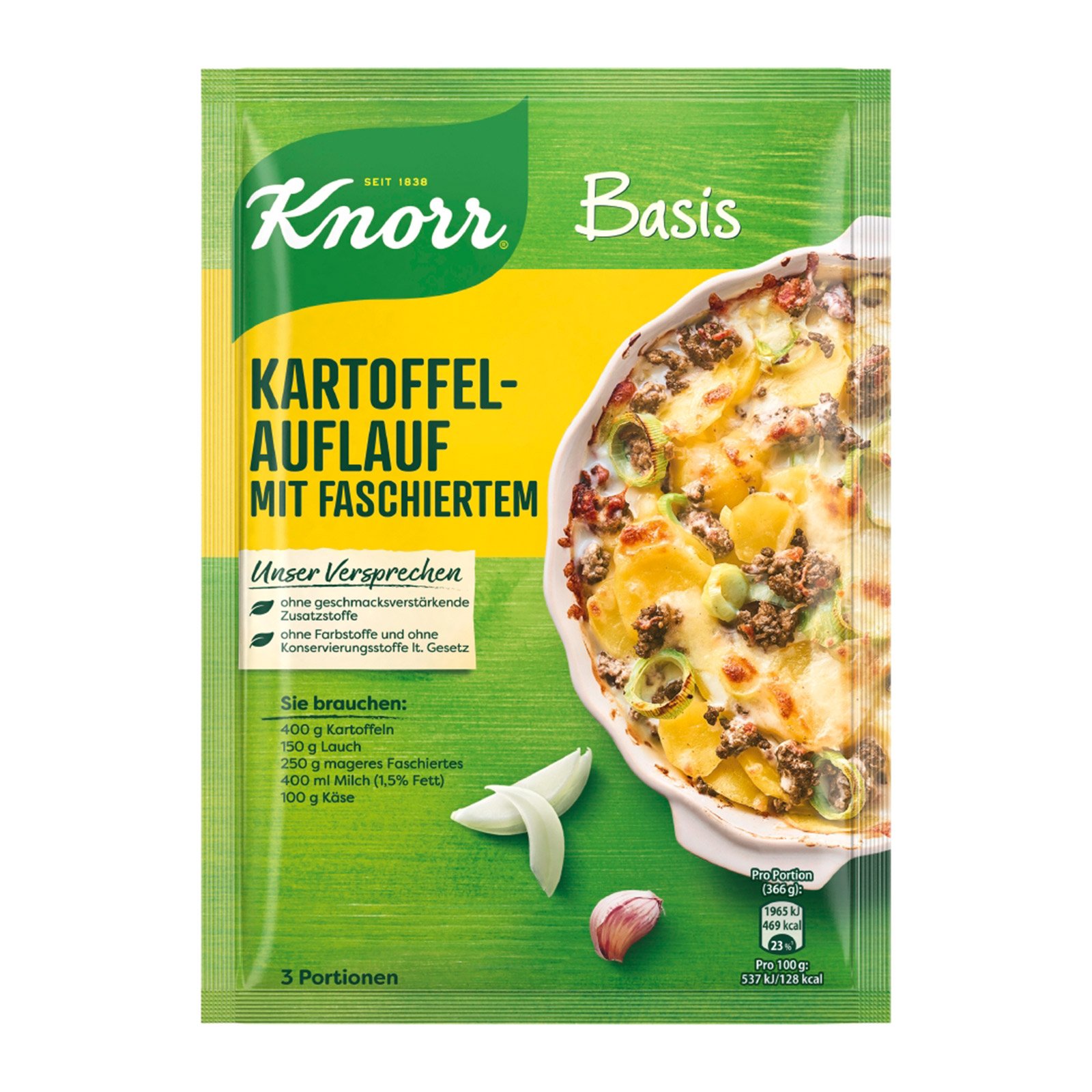 Knorr Basis Kartoffel- Auflauf mit Faschiertem