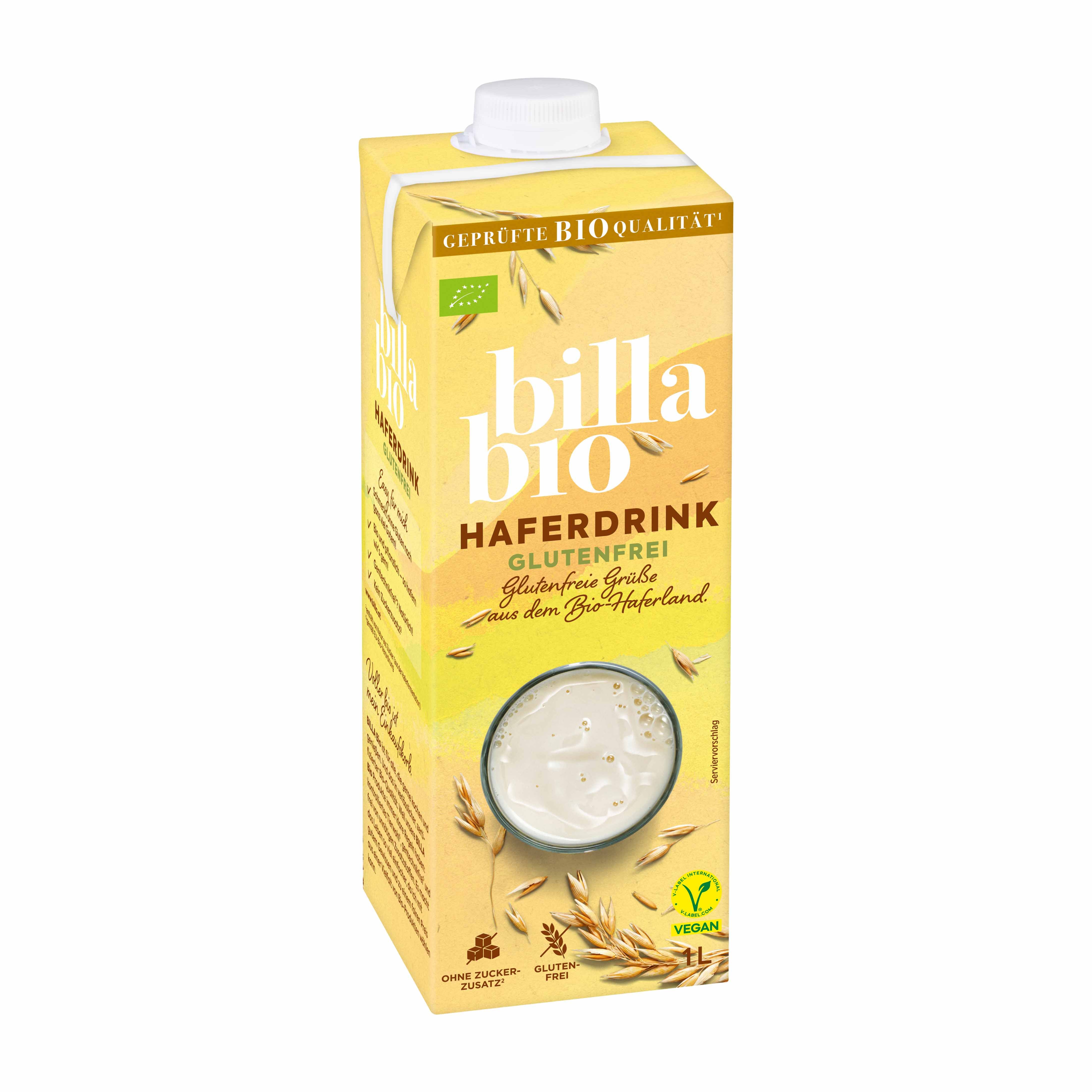 BILLA Bio Haferdrink glutenfrei