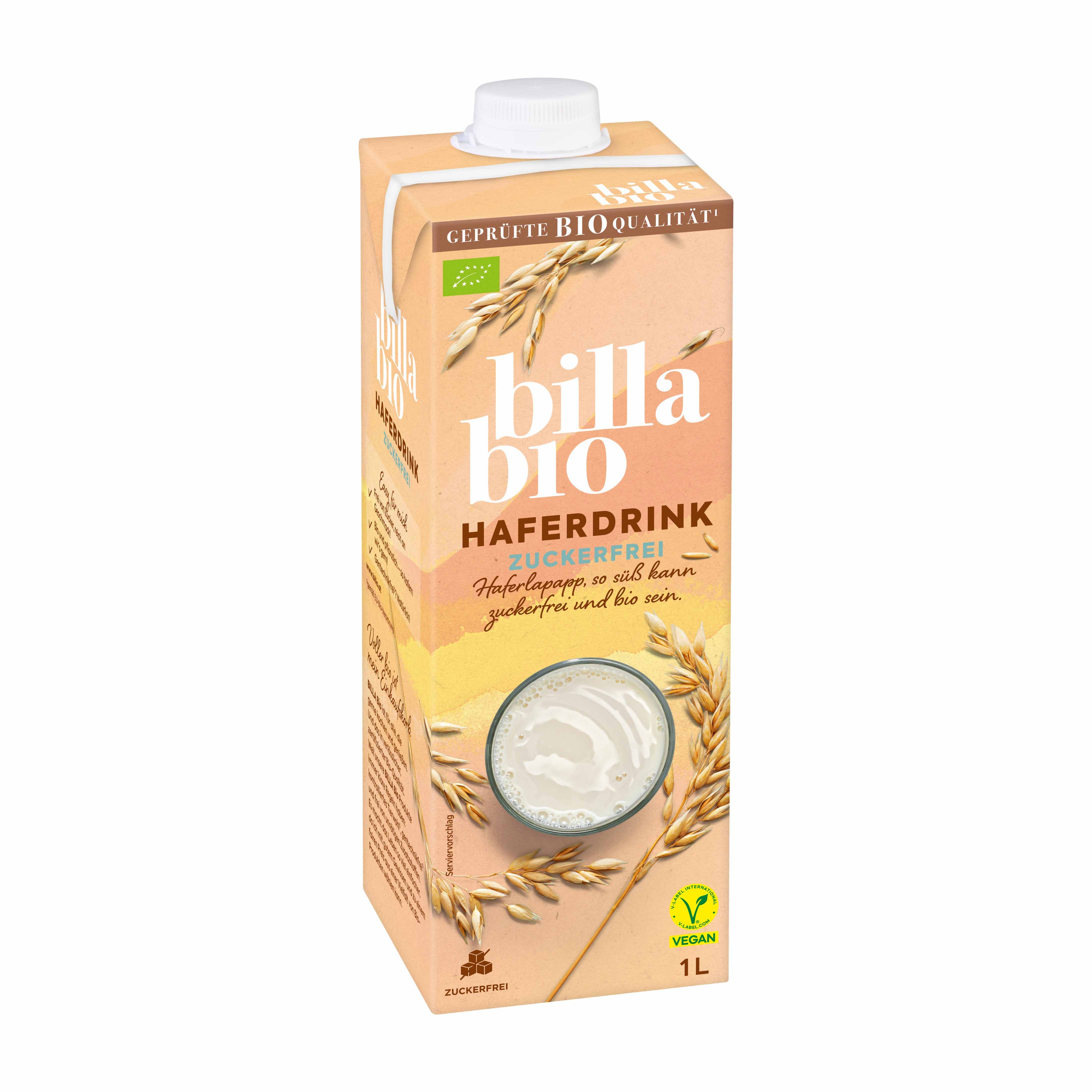 BILLA Bio Haferdrink Zuckerfrei