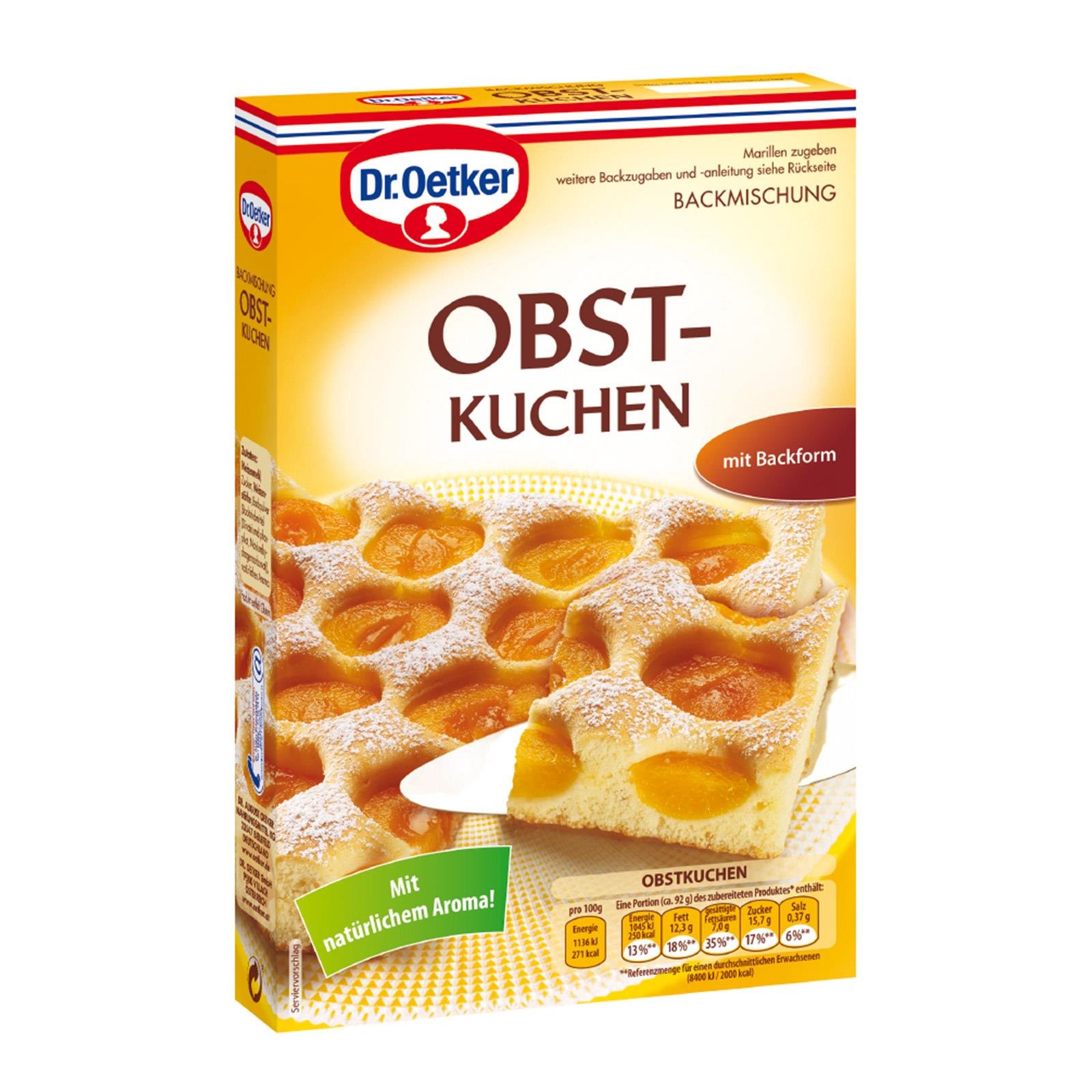 Dr. Oetker Obstkuchen Backmischung