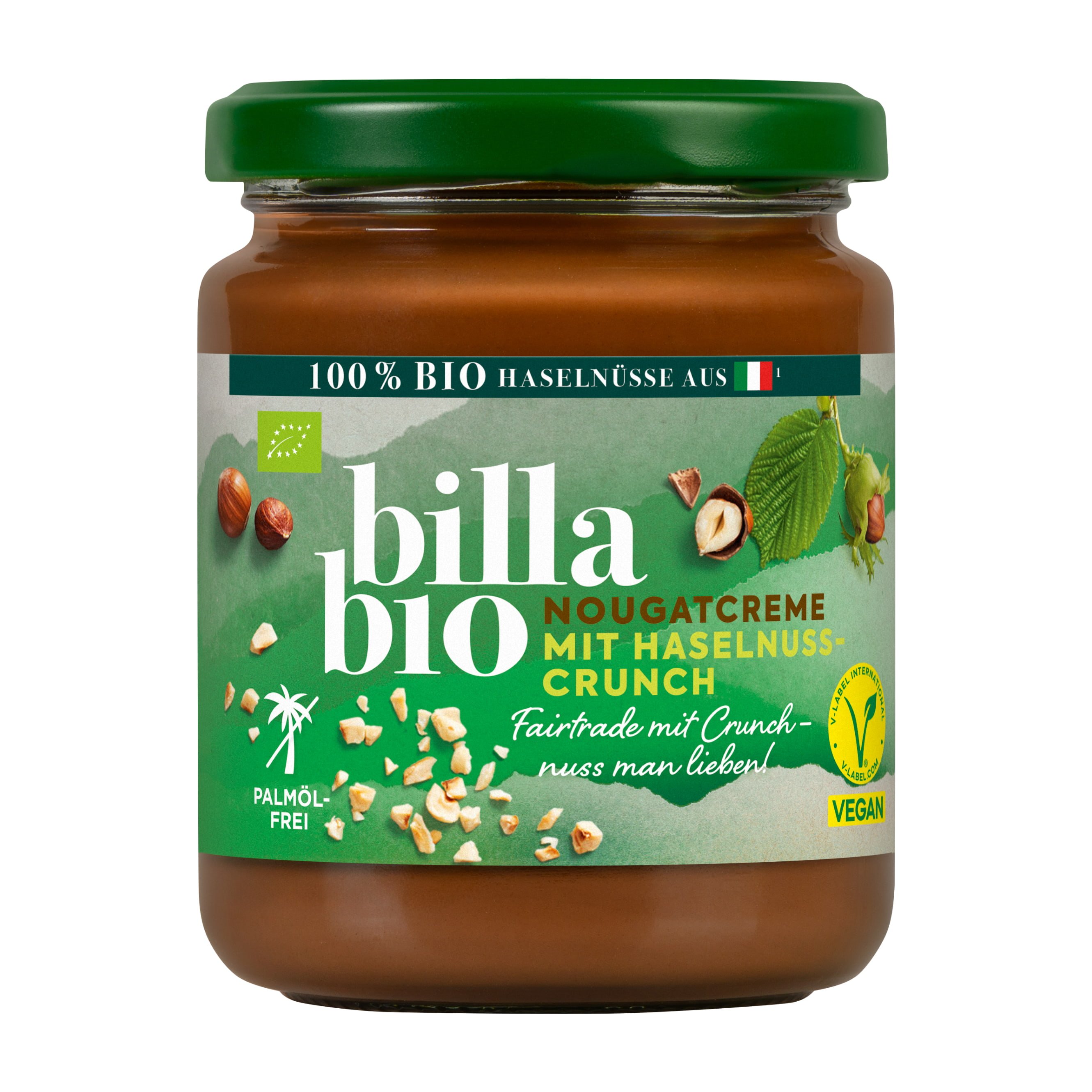 BILLA Bio Schokoladen Crème mit Haselnüssen