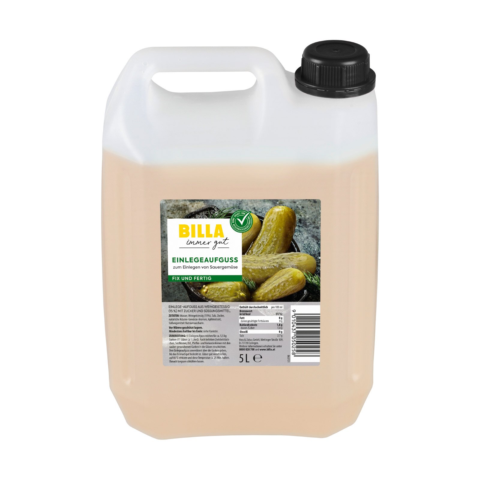 BILLA Einlegeaufguss