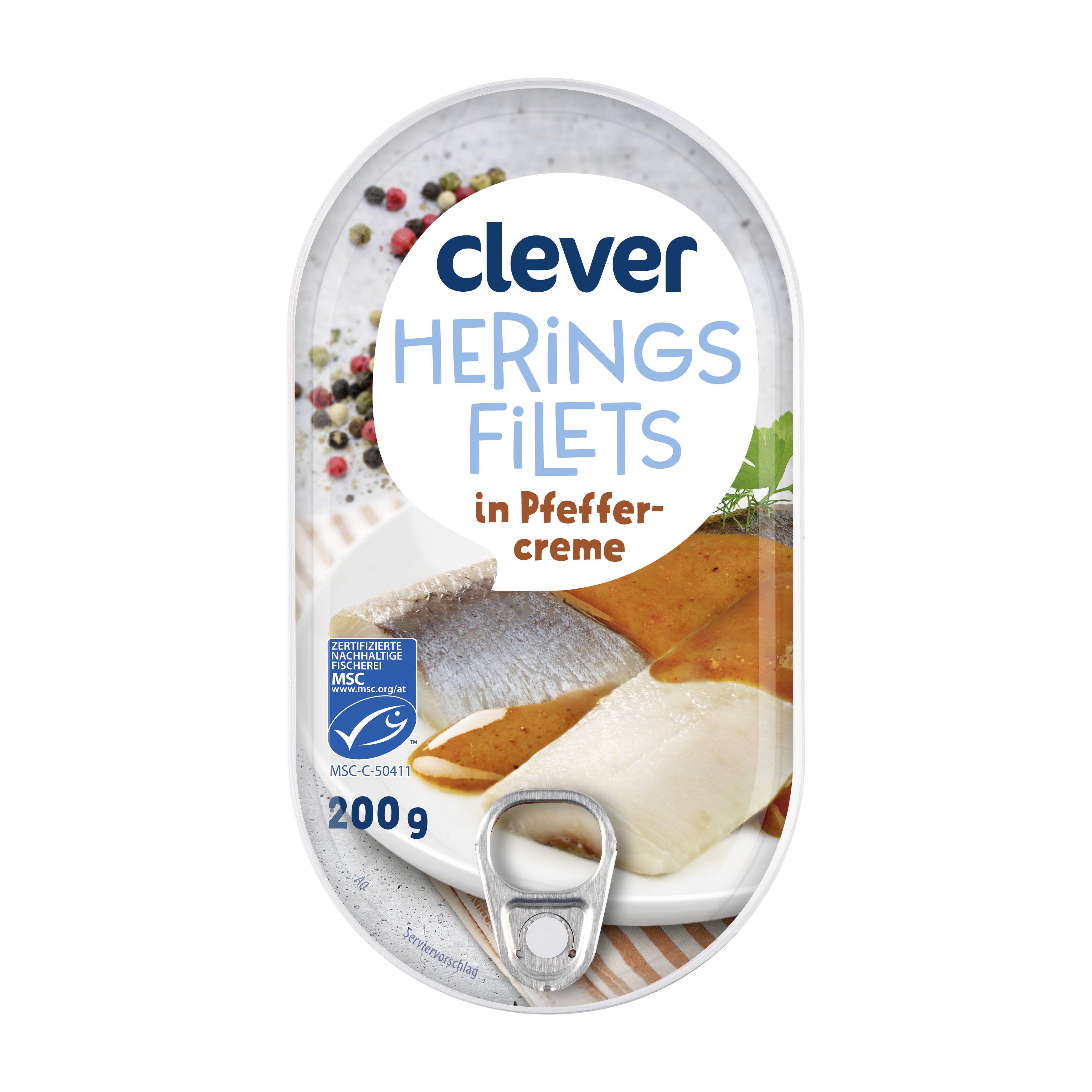 Clever Heringsfilet in Pfeffer Creme