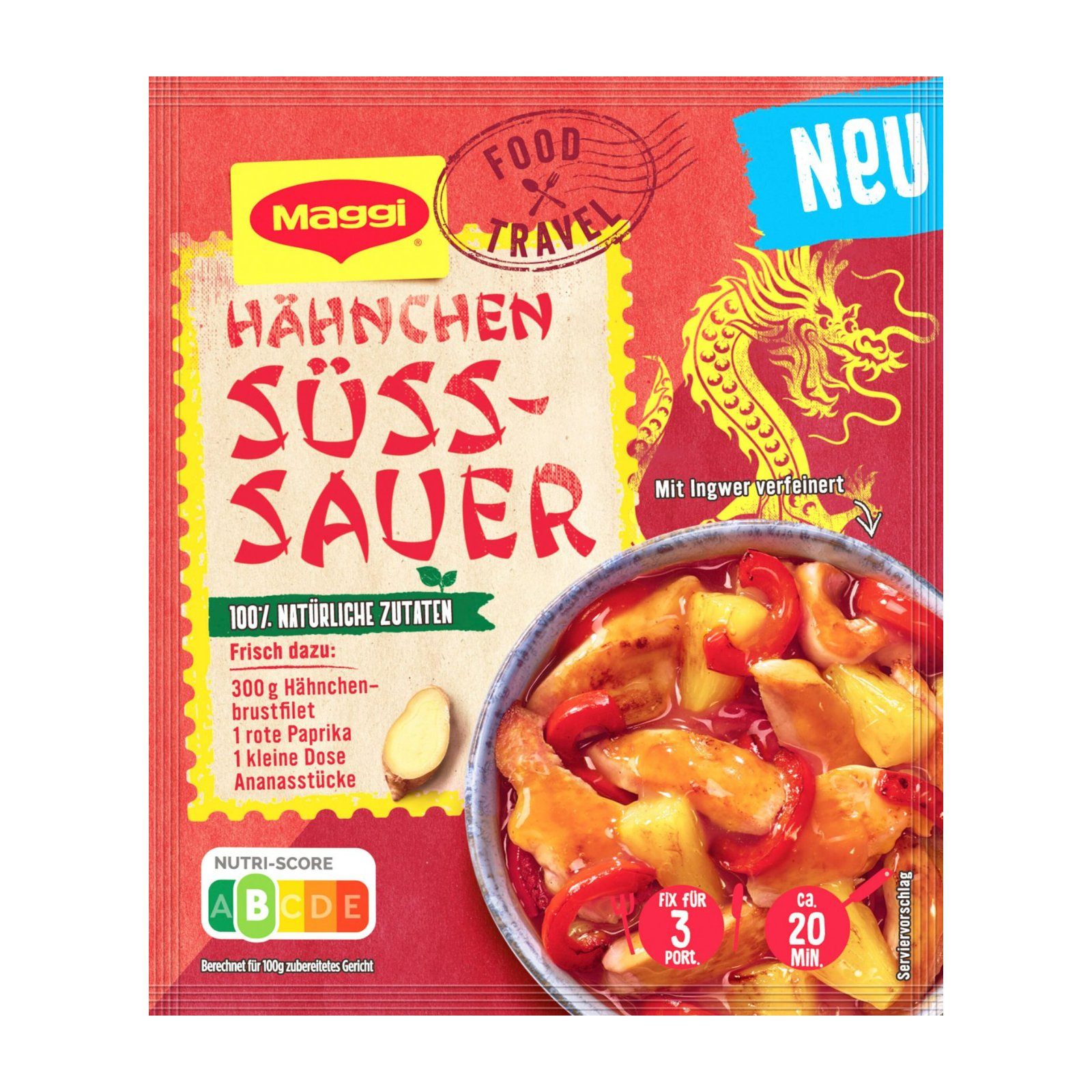 MAGGI Asia Fix Hähnchen Süss Sauer
