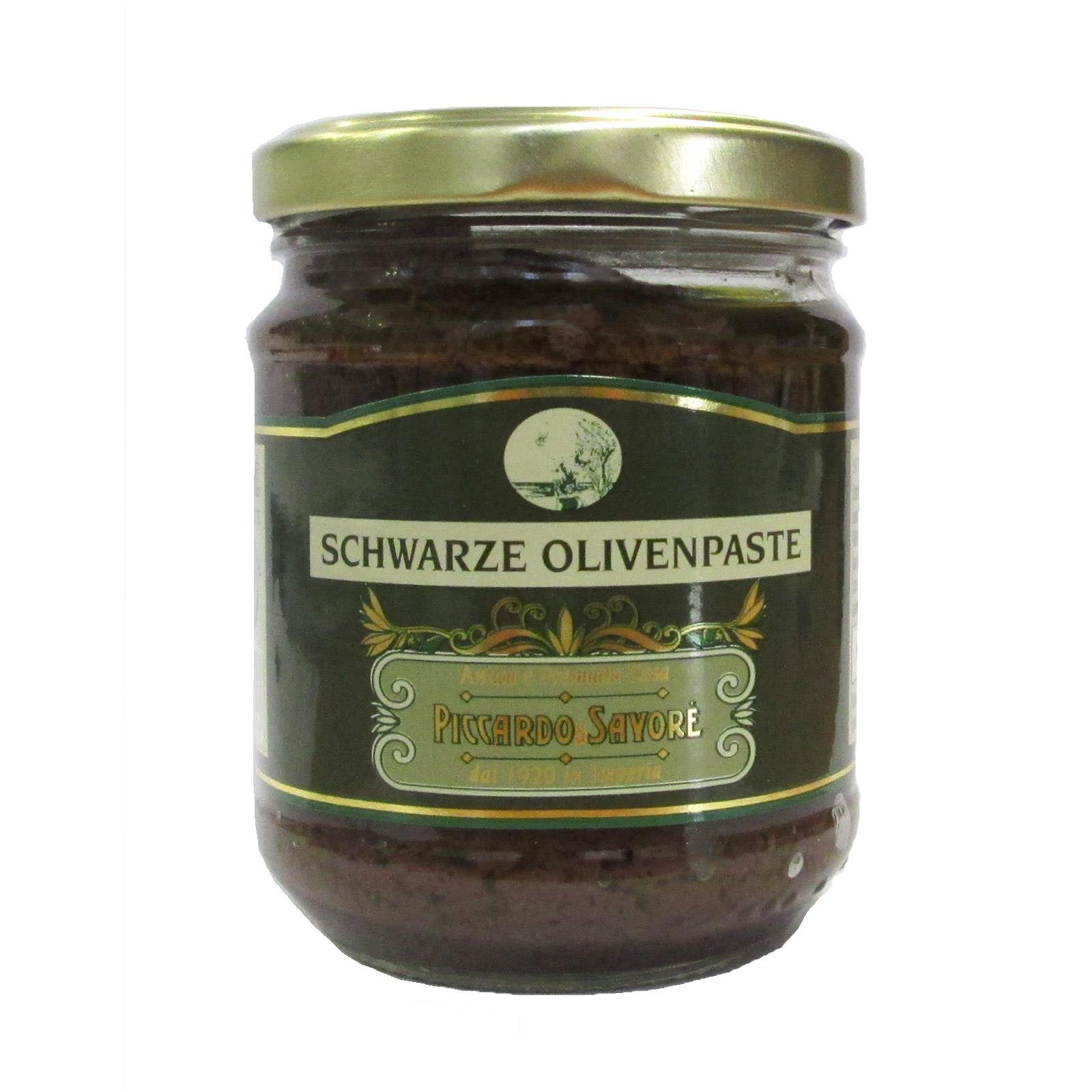 Piccardo & Savore Schwarze Olivenpaste