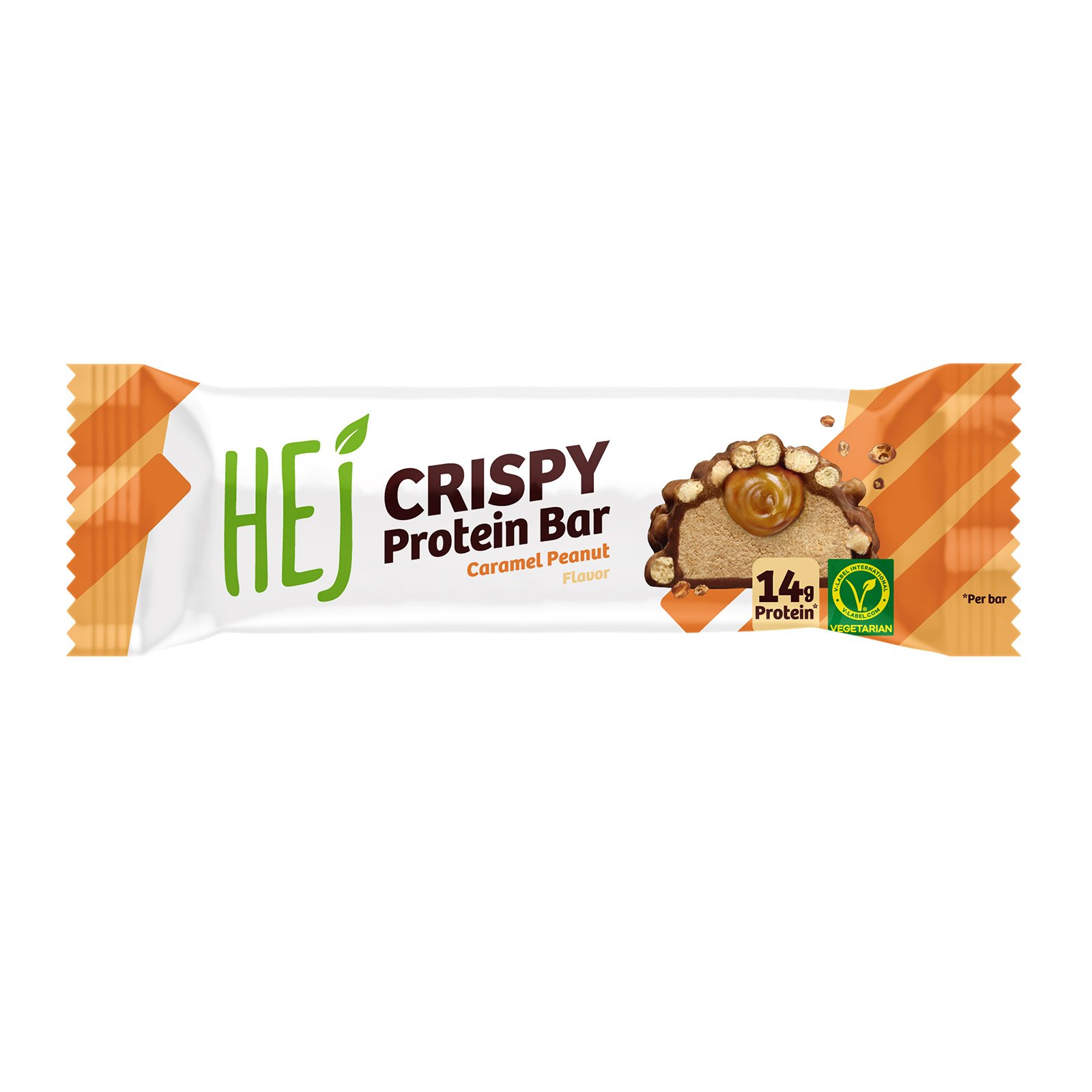 Hej Riegel Crispy Protein Bar Caramel Peanut