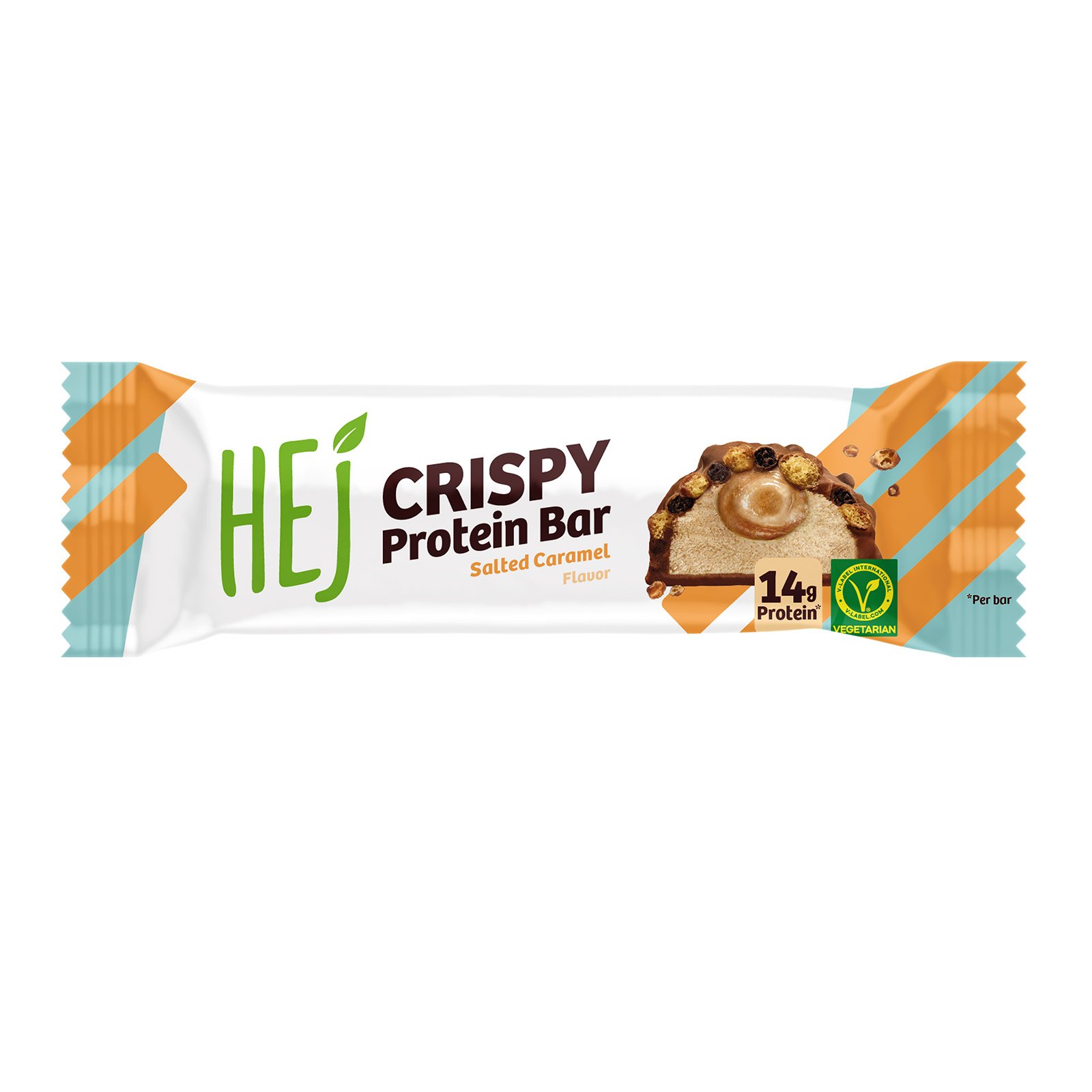 Hej Riegel Crispy Protein Bar Salted Caramel Flavor