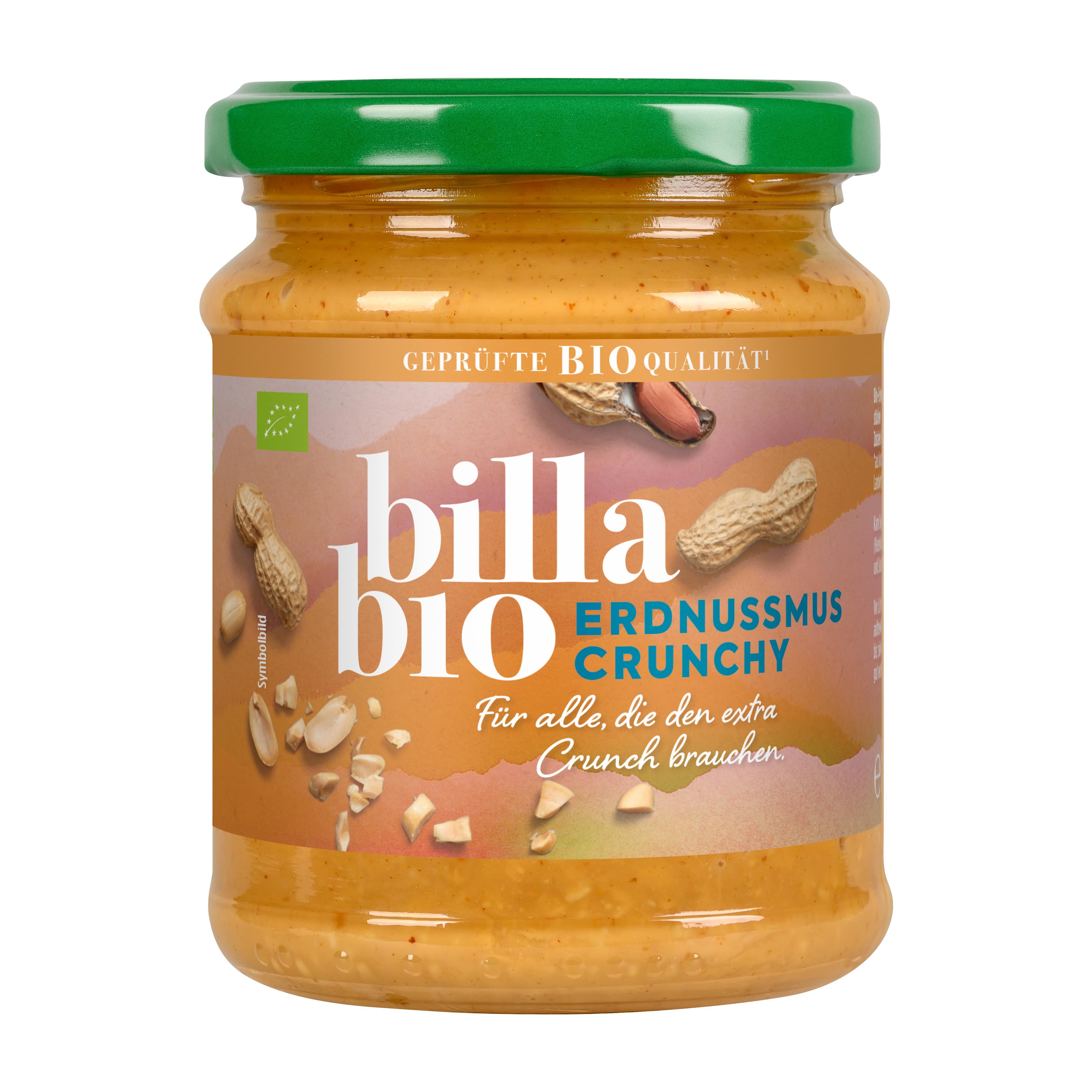 BILLA Bio Erdnussmus crunchy
