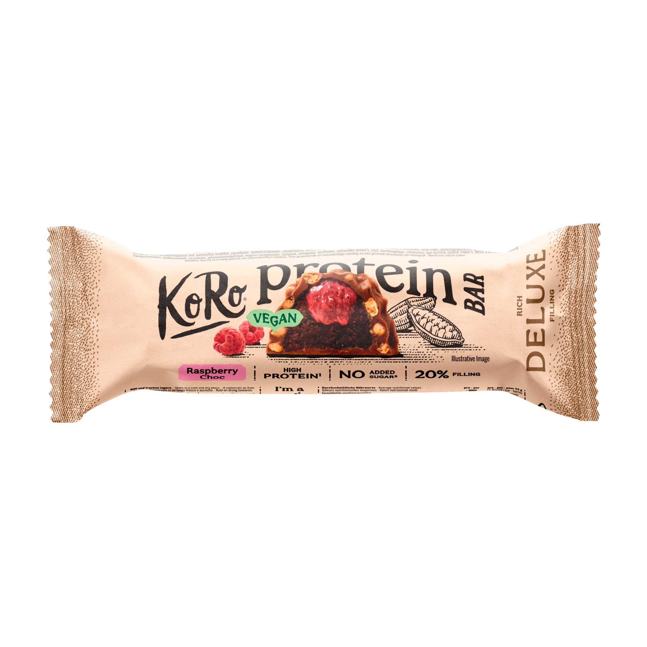 KoRo Protein Deluxe Raspberry Choc
