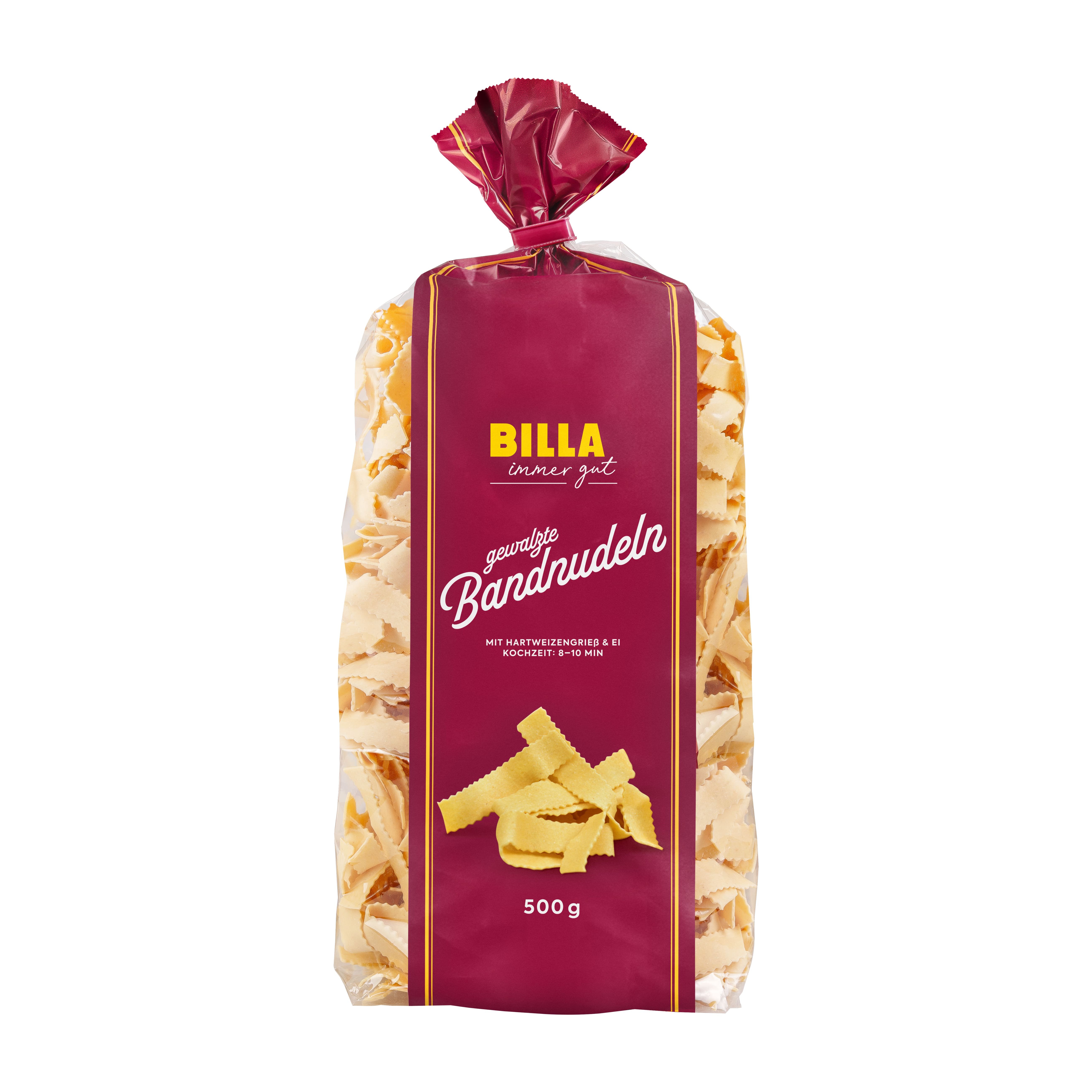 BILLA immer gut Gewalzte Bandnudeln