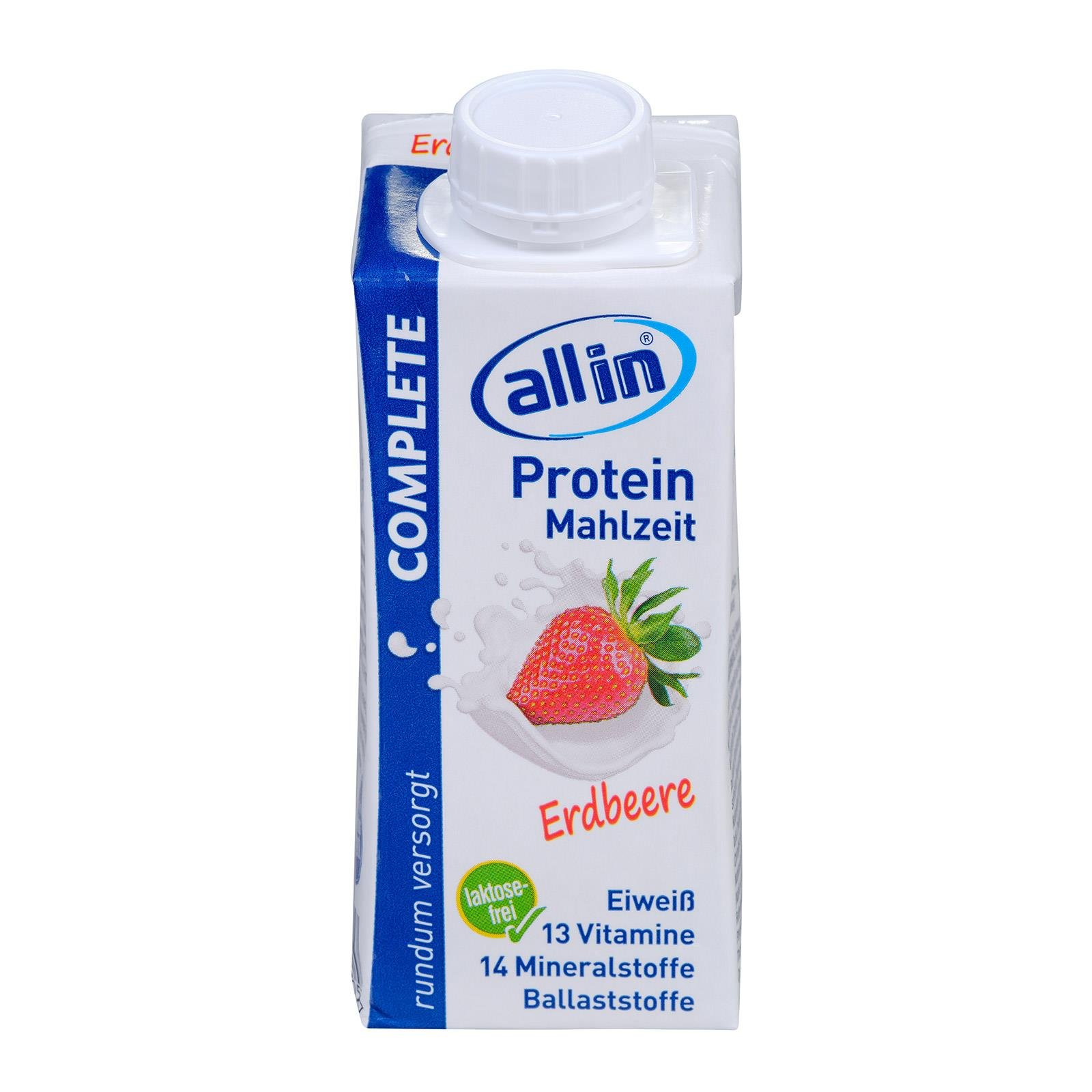 Allin Erdbeer Eiweiß Trinknahrung
