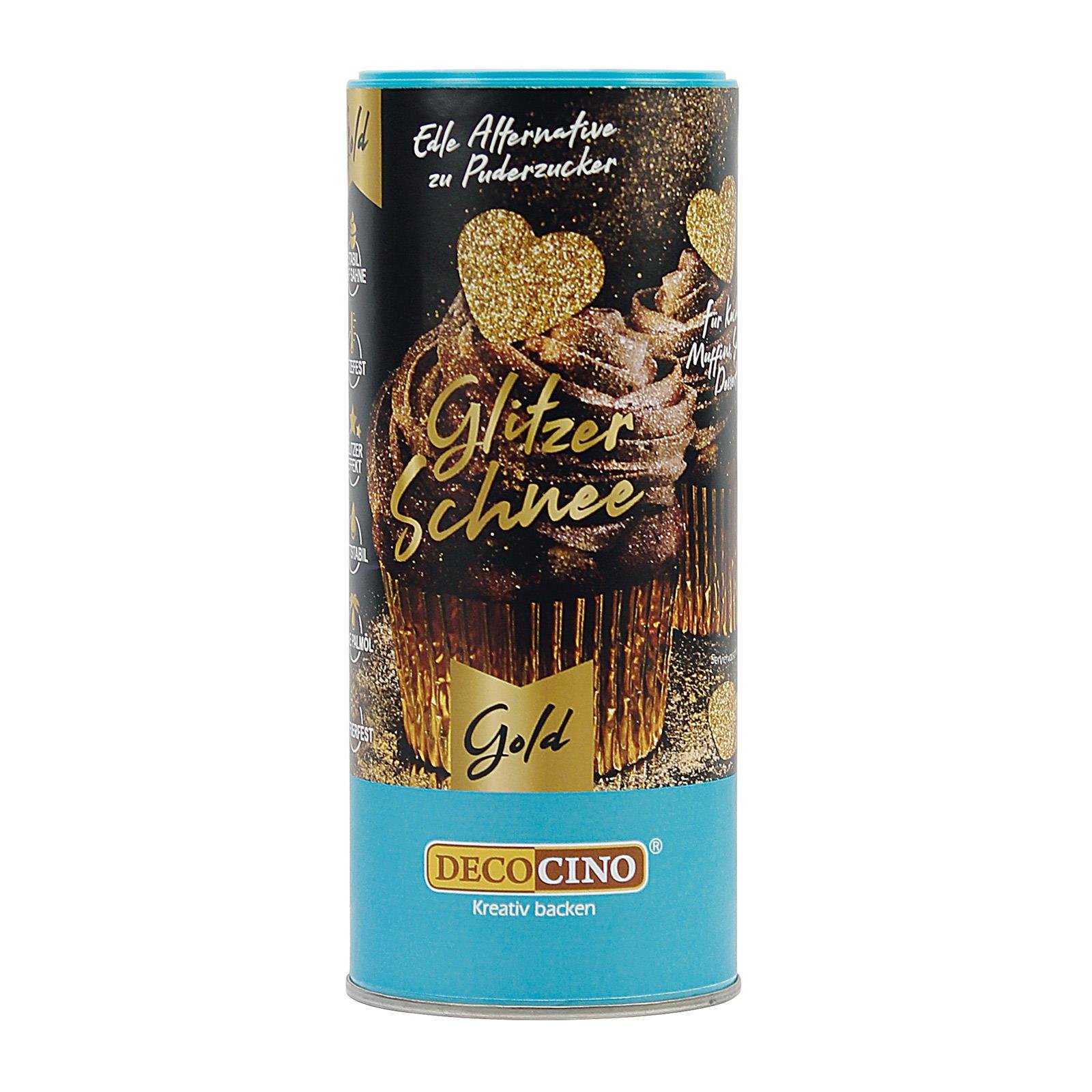 Decocino Glitzerschnee Gold