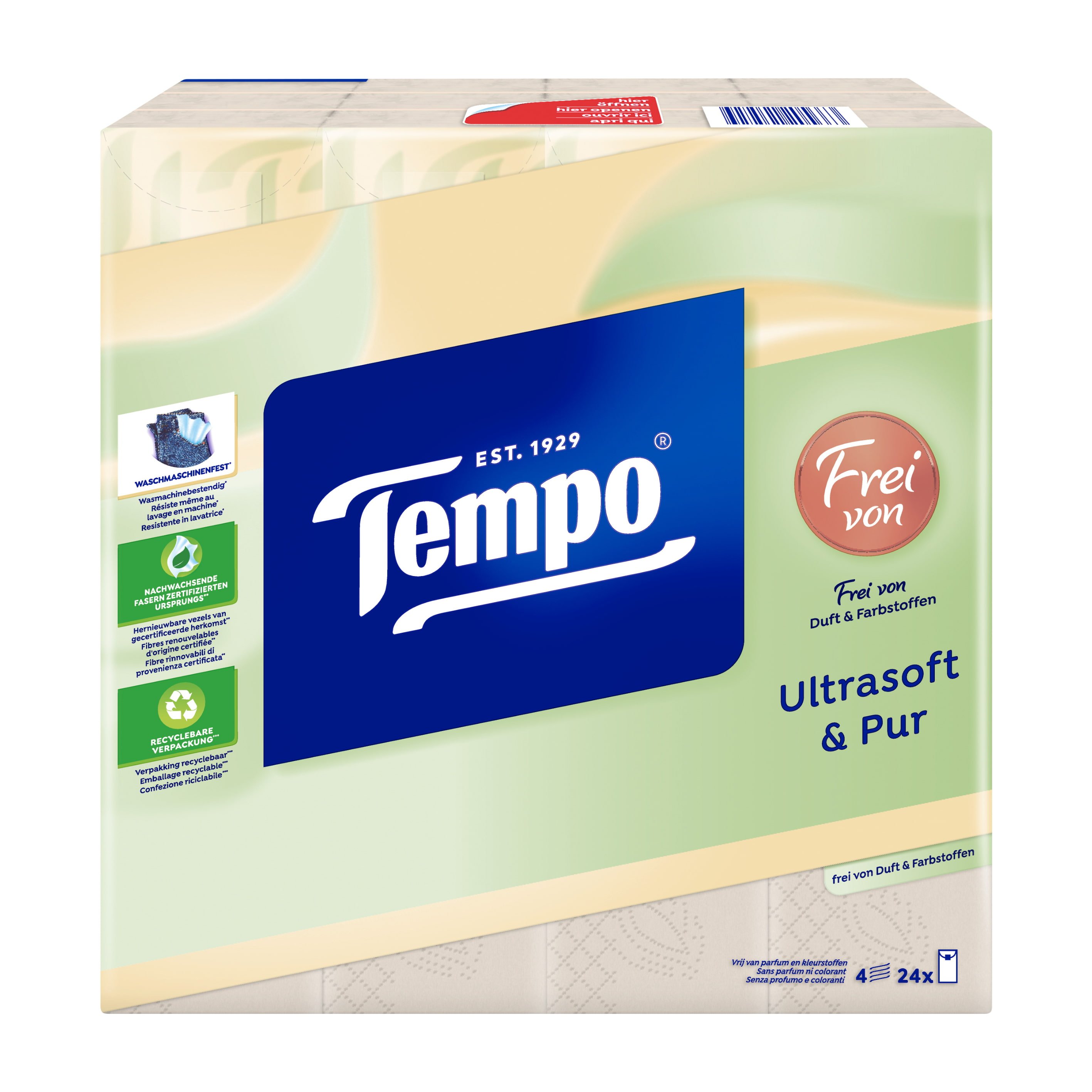 Tempo Taschentücher Ultrasoft & Pur