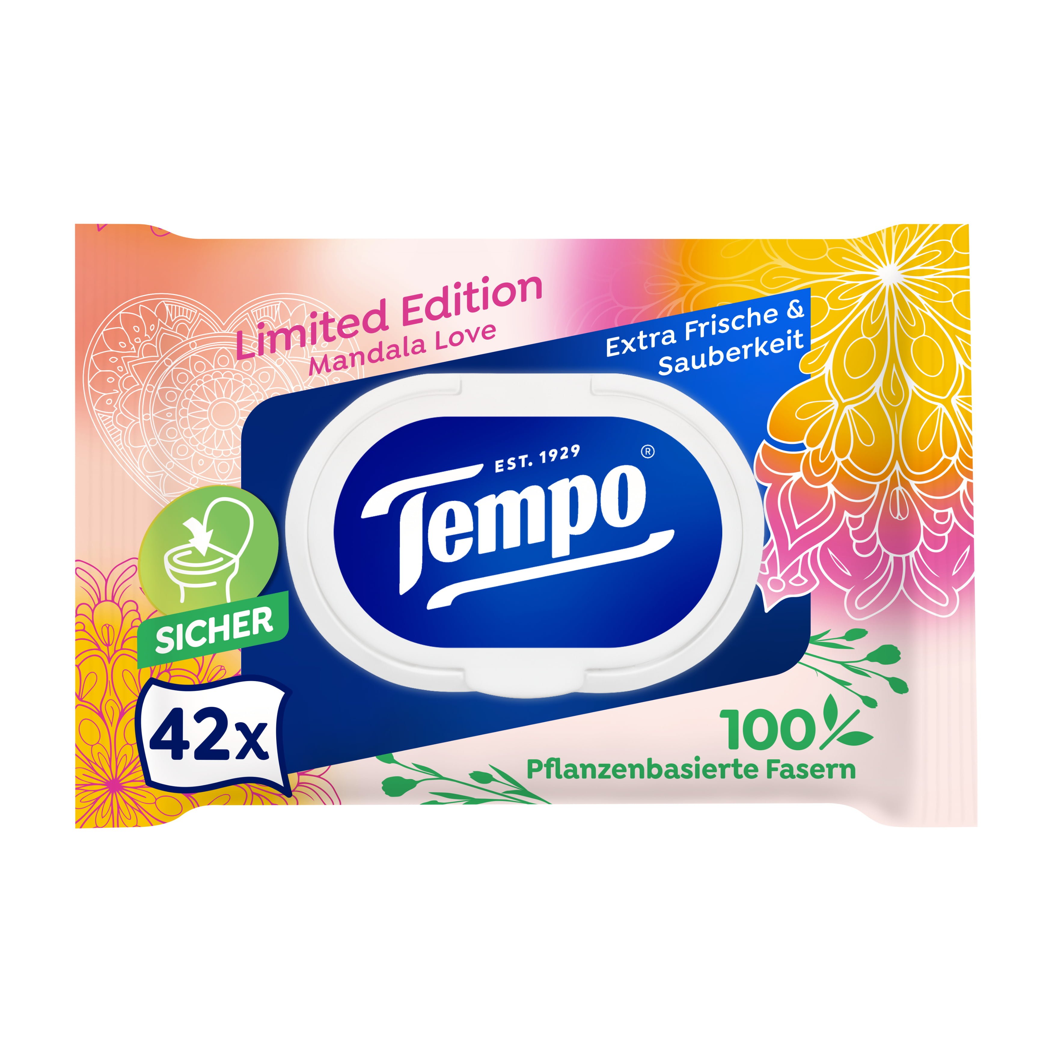 Tempo Feuchte Toilettentücher Limited Edition