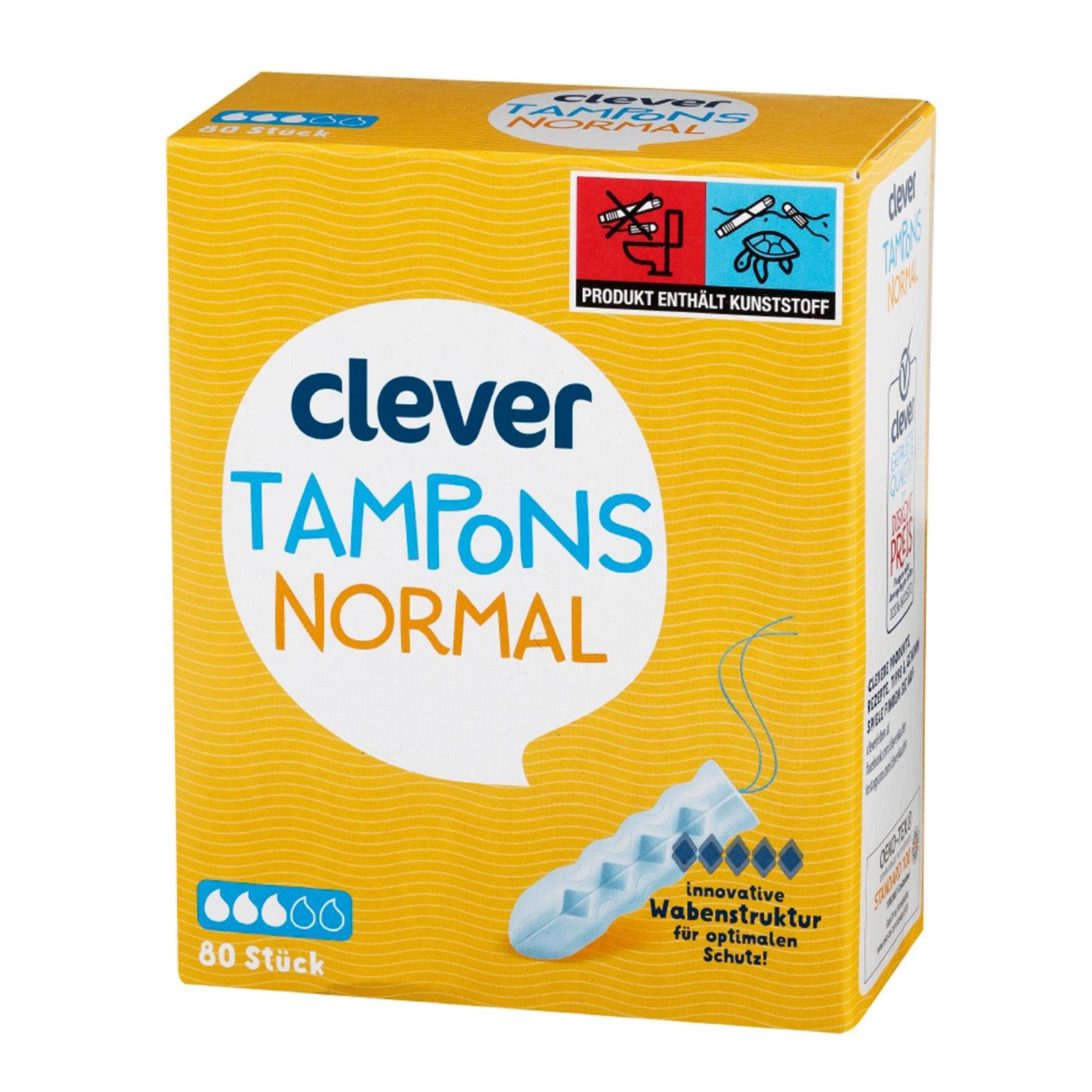 Clever Tampons Normal mit Wabenstruktur