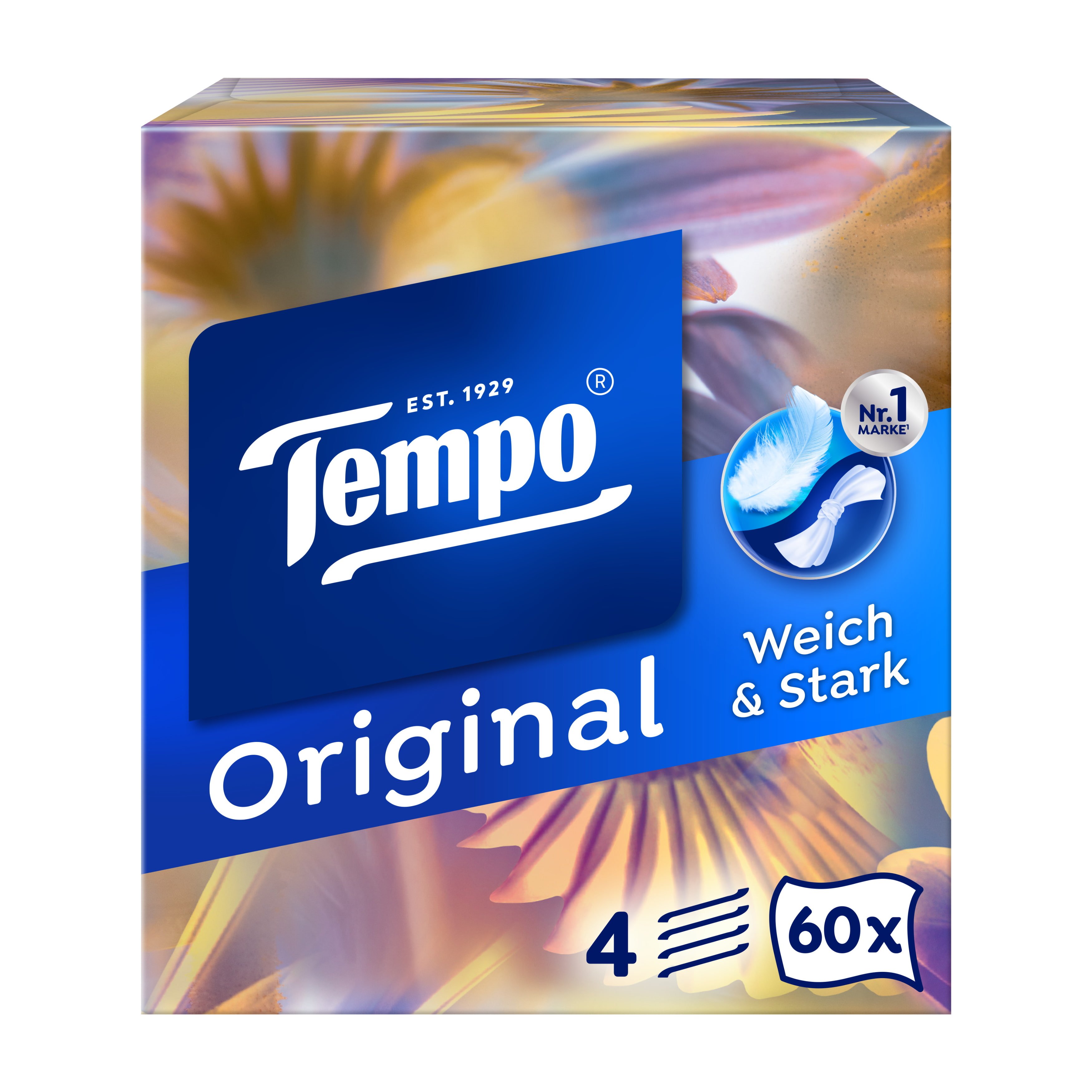 Tempo Taschentücher Original Würfel Box